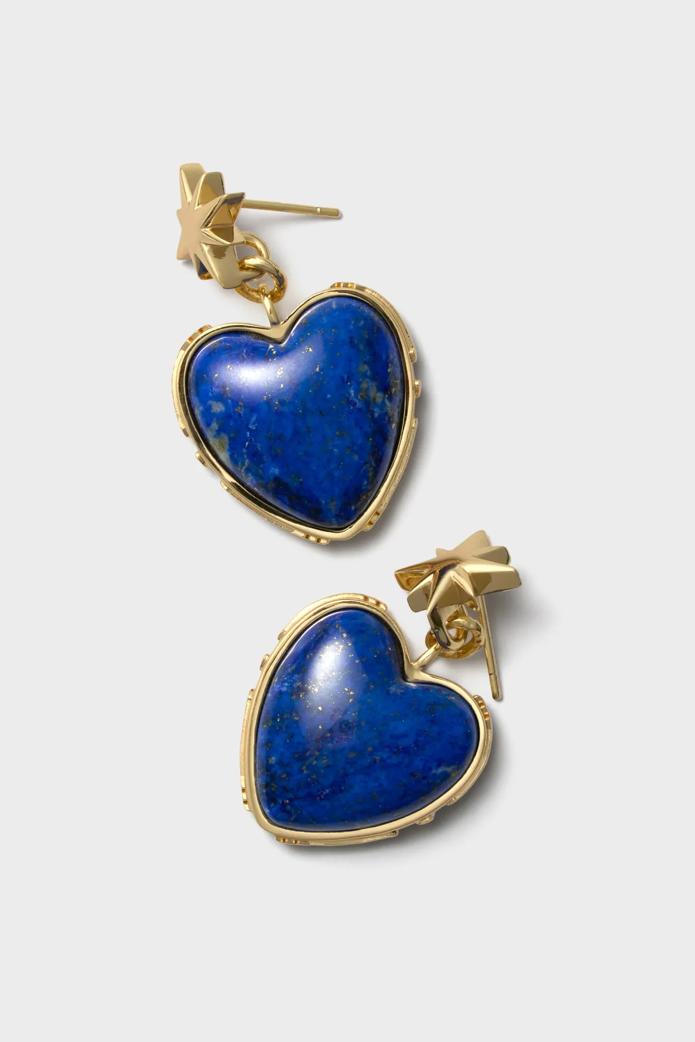 Lapis LOVE From the Heart Earrings sold by Tuckernuck product image thumbnail 4