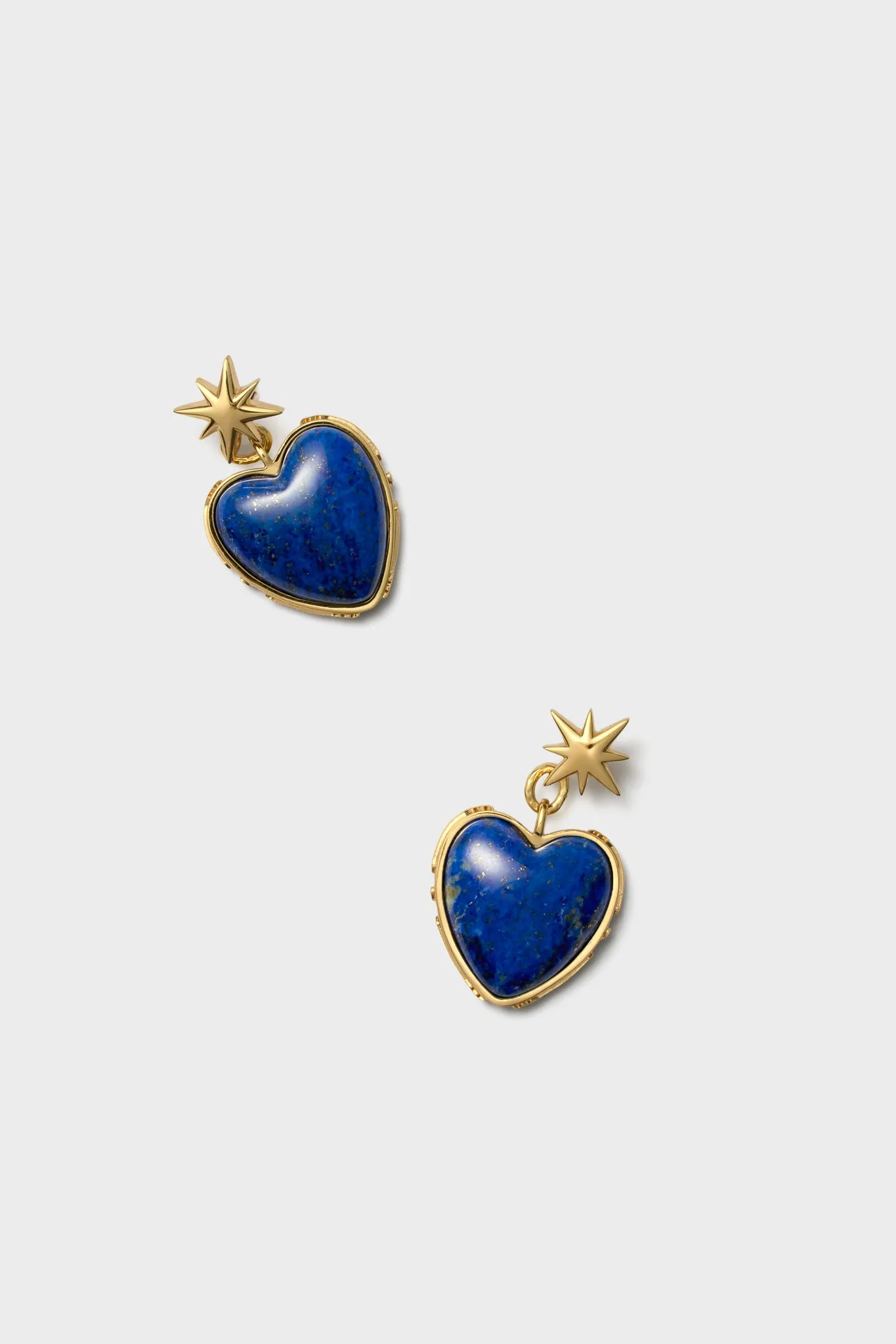 Lapis LOVE From the Heart Earrings sold by Tuckernuck