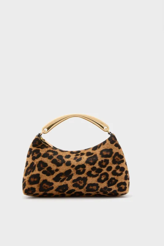 Leopard Metal Handle Rhea Bag sold by Tuckernuck