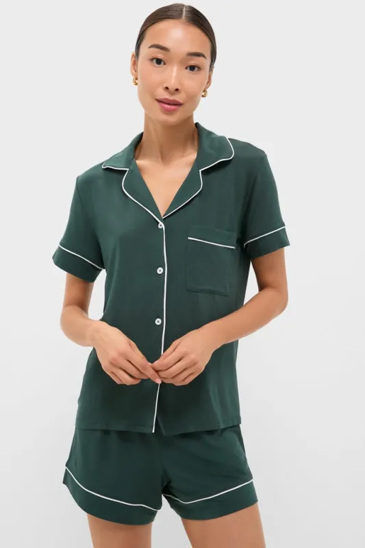 Pine and Ivory Gisele Relaxed Short PJ Set sold by Tuckernuck