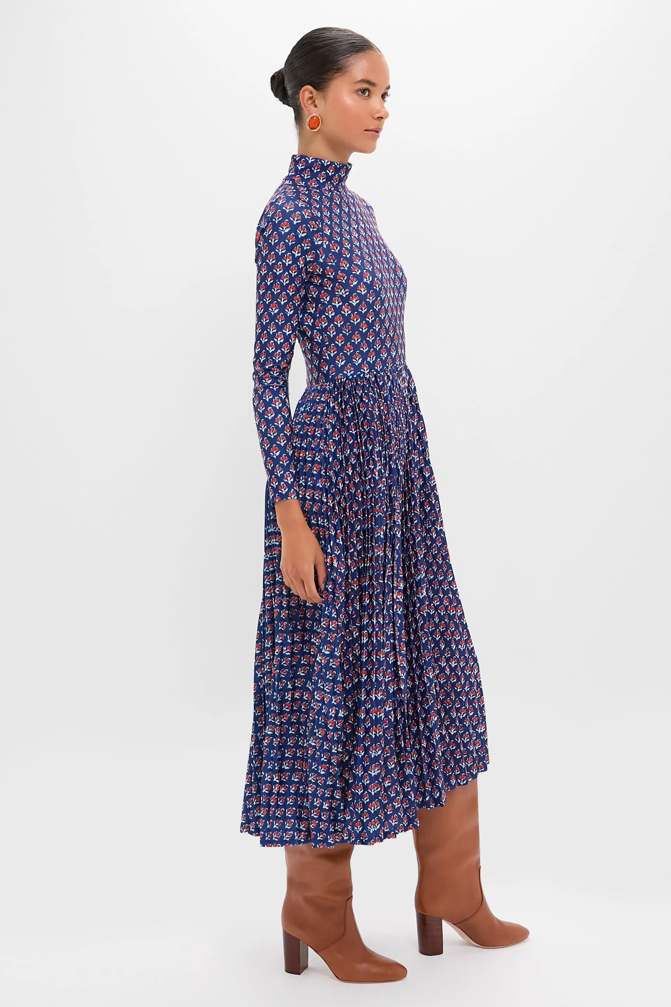 Autumn Fleur Navy Sabine Dress sold by Tuckernuck product image thumbnail 3