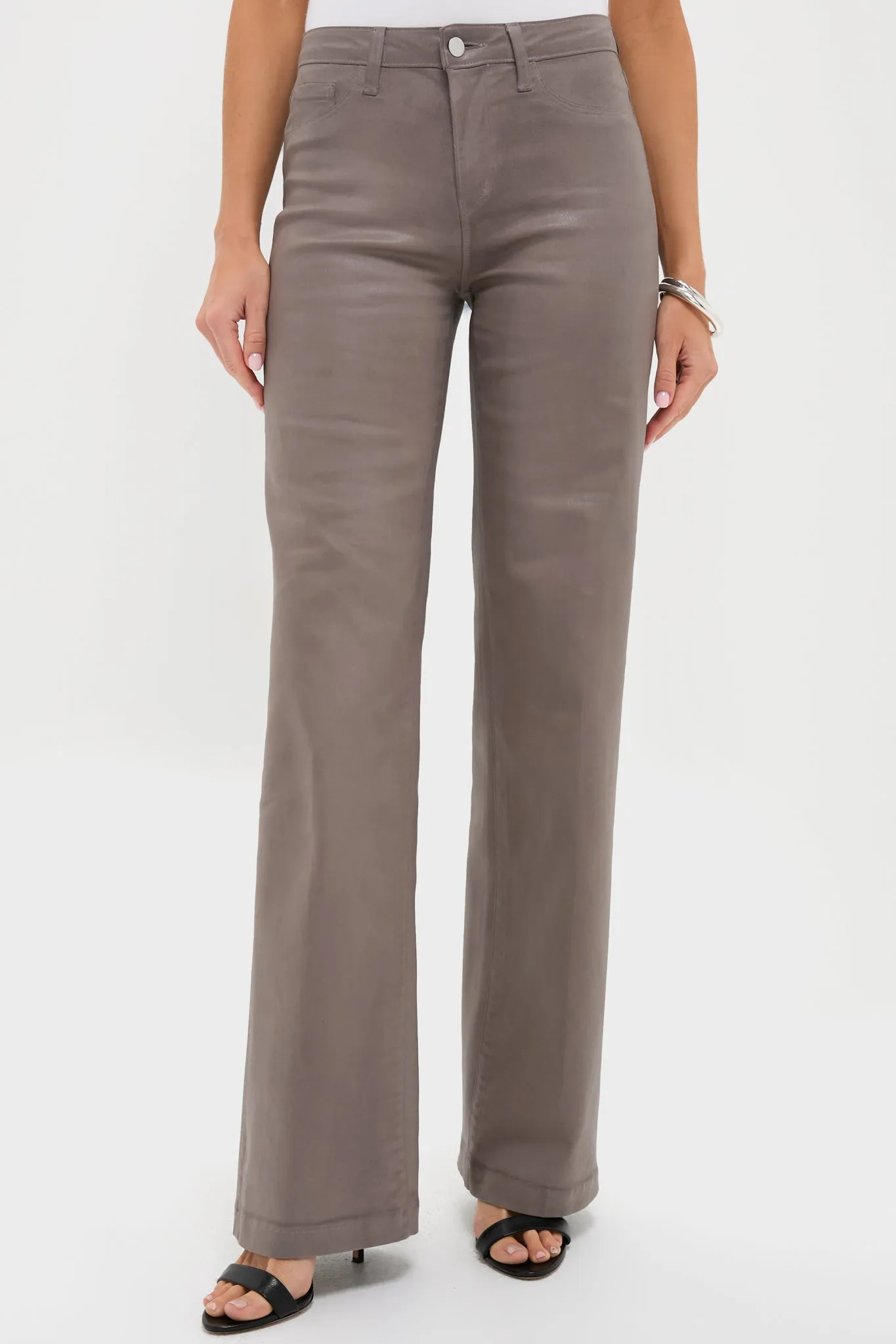 Driftwood Clayton Coated High Rise Wide Leg sold by Tuckernuck