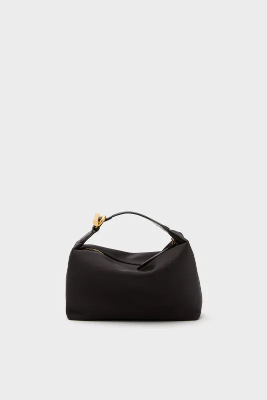 Black Satin Micro Pillow Pouch sold by Tuckernuck