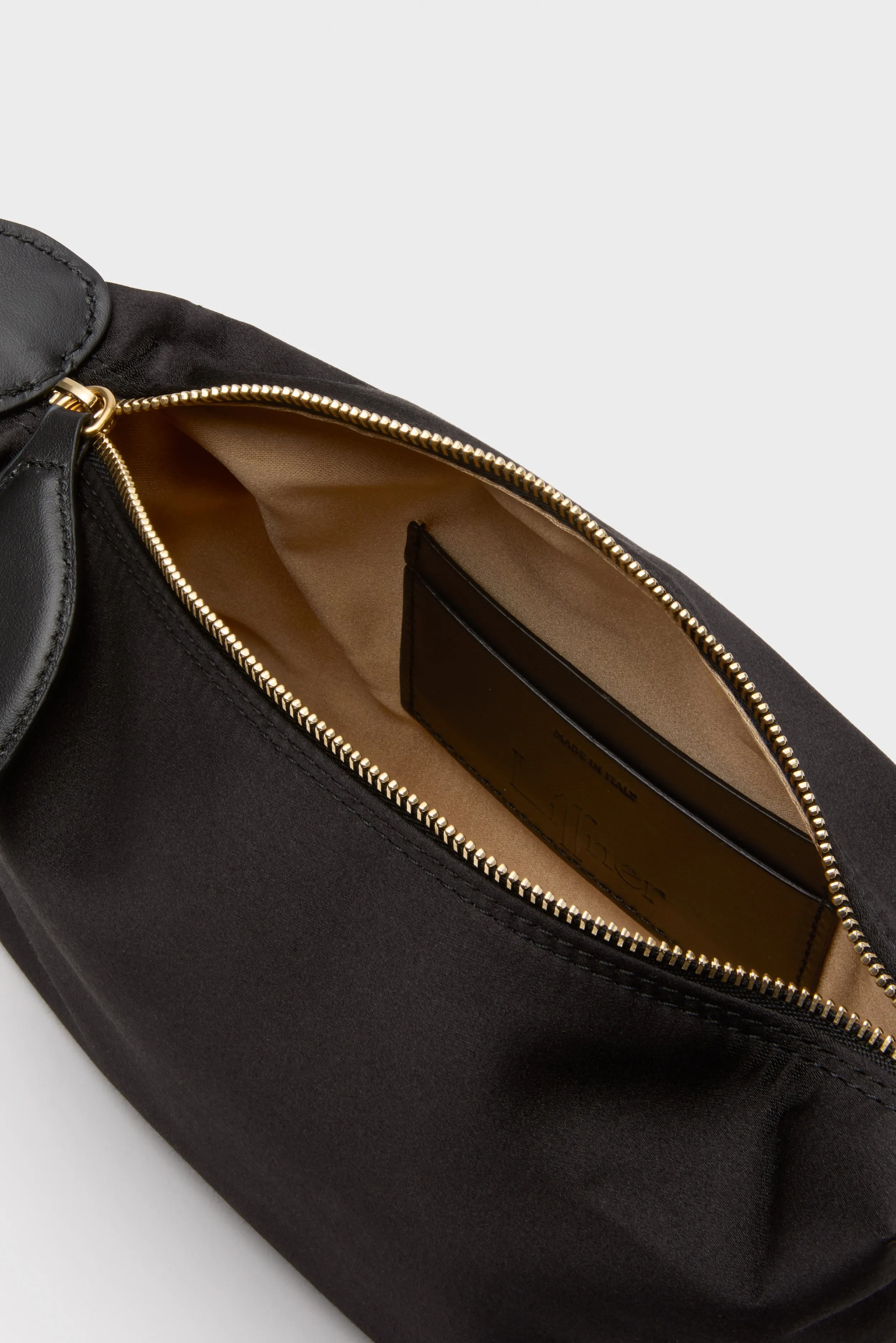 Black Satin Micro Pillow Pouch sold by Tuckernuck product image thumbnail 4