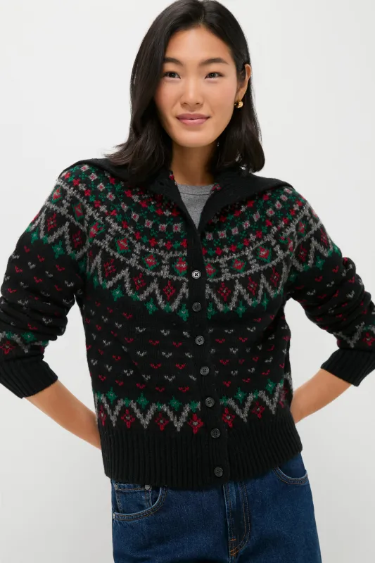 Polo Black Multi Collared Cardigan sold by Tuckernuck