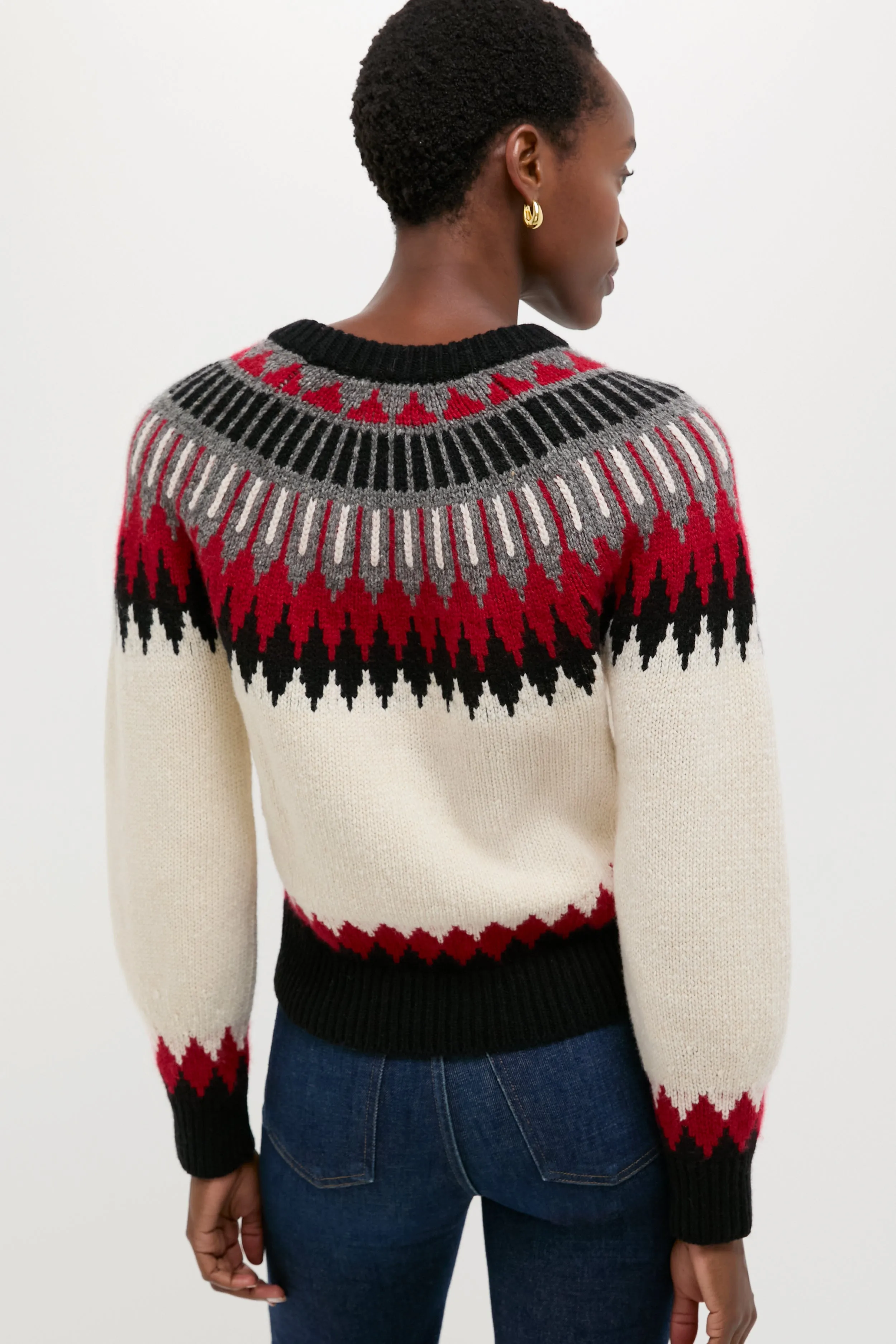 Authentic Cream Fairisle Multi Crewneck Sweater sold by Tuckernuck product image thumbnail 4