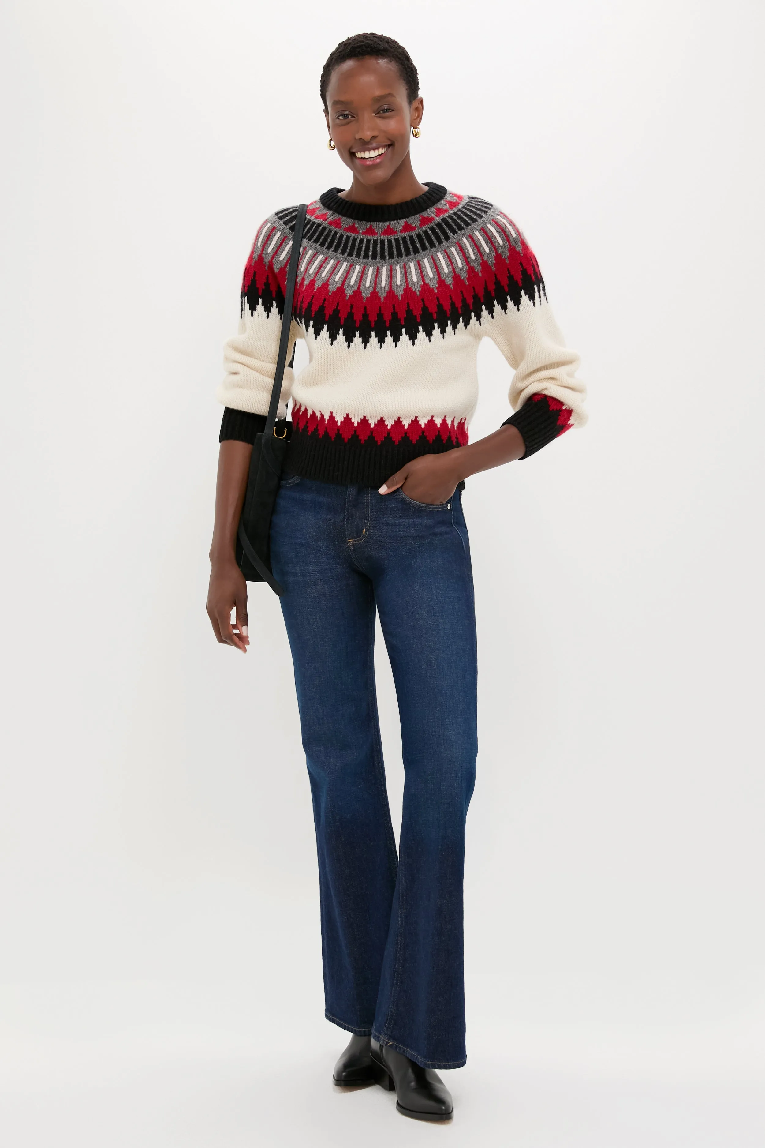 Authentic Cream Fairisle Multi Crewneck Sweater sold by Tuckernuck product image thumbnail 2