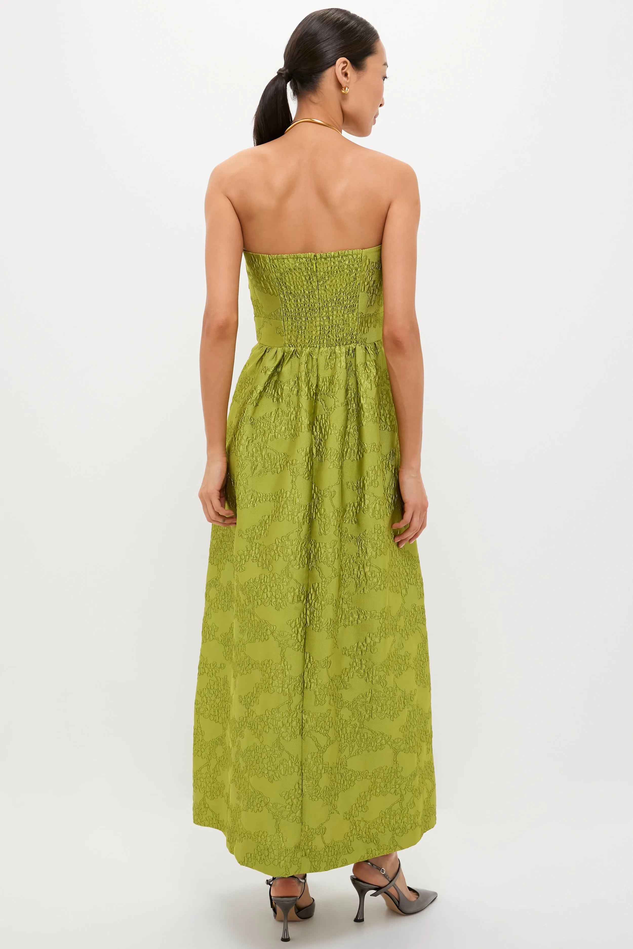 Brocade Metallic Strapless Kathleen Gown sold by Tuckernuck product image thumbnail 4