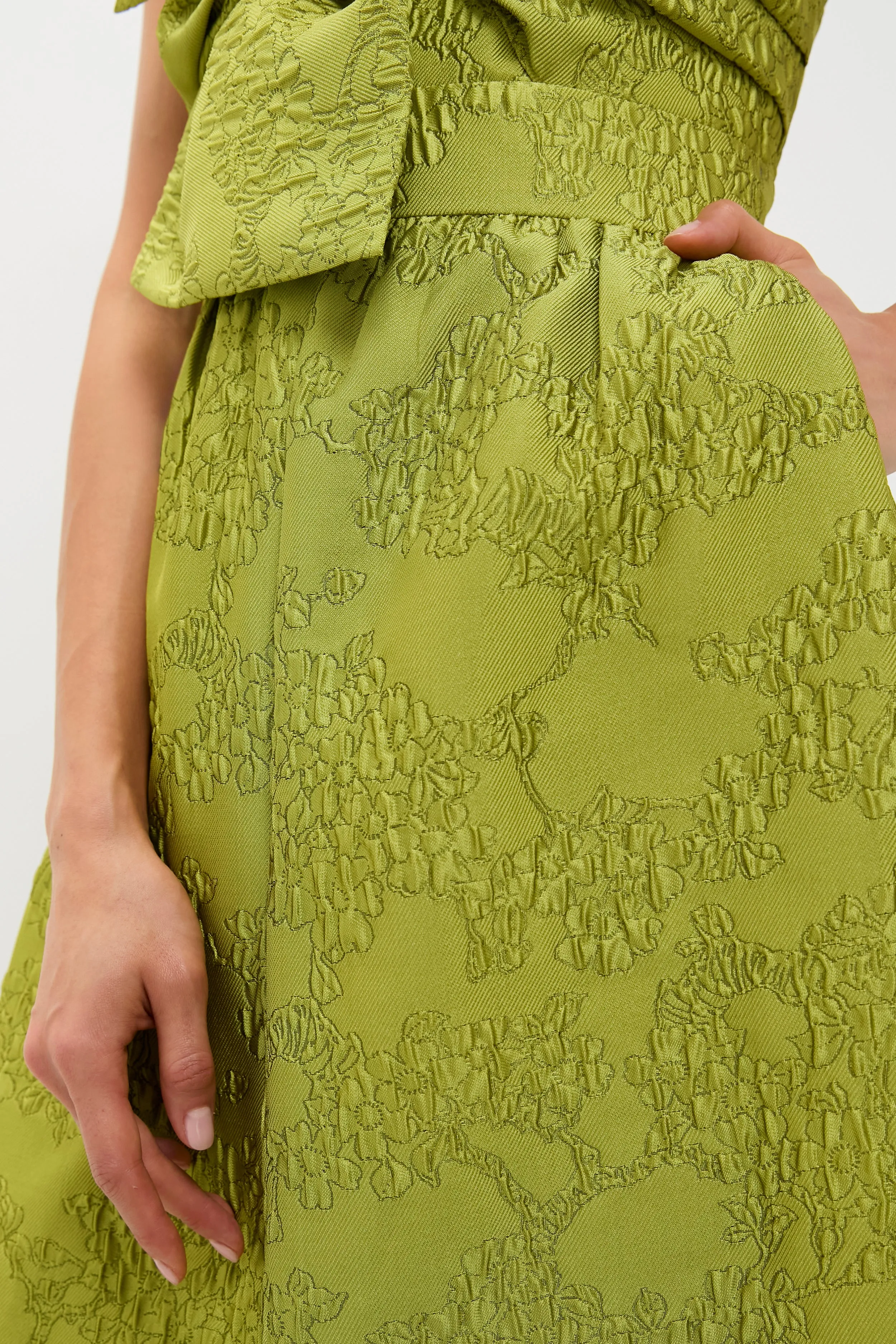 Brocade Metallic Strapless Kathleen Gown sold by Tuckernuck product image thumbnail 5