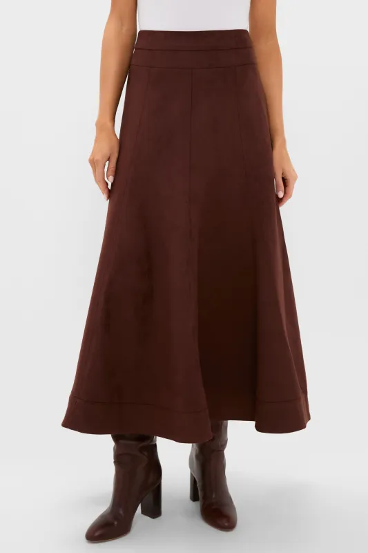Ganache Vegan Suede Brynn Skirt sold by Tuckernuck