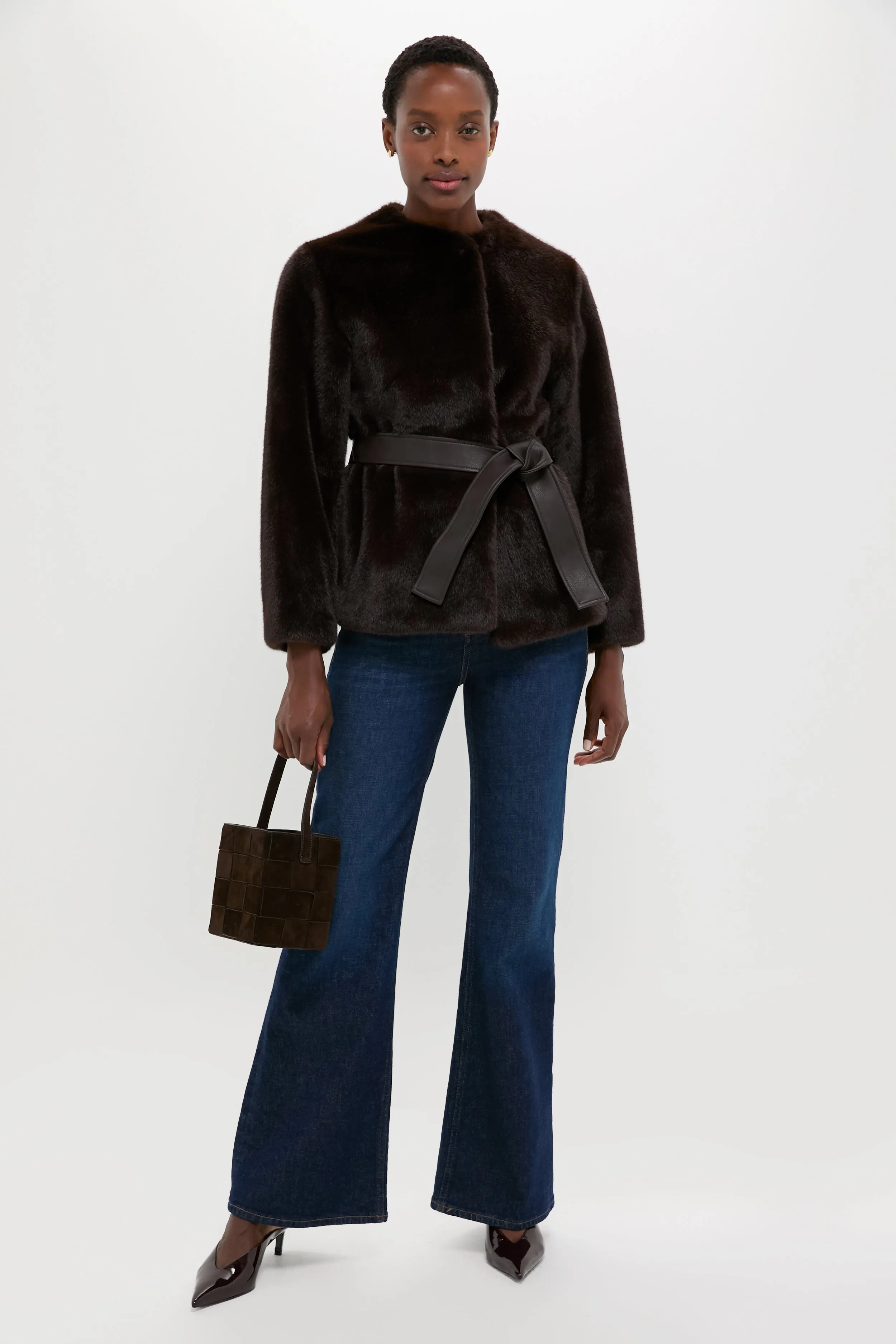 Brun Fabu Fur Wrap Coat sold by Tuckernuck product image thumbnail 2