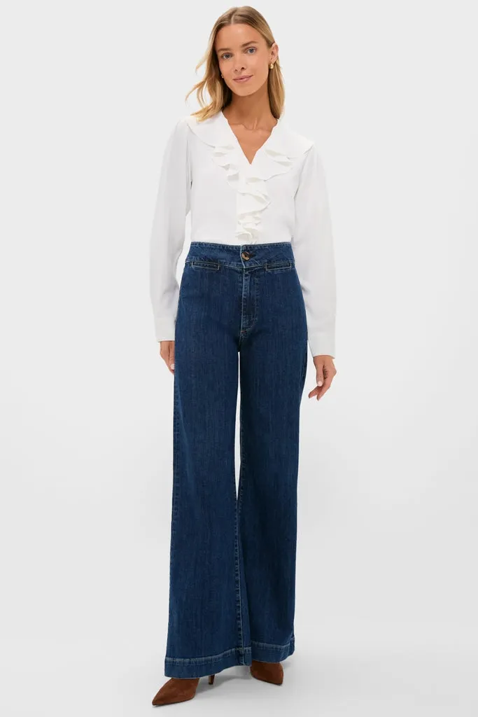 Coconut Ruffle Eileen Button Down Shirt sold by Tuckernuck product image thumbnail 5