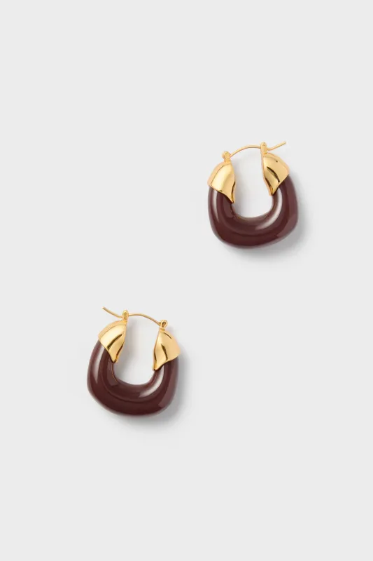 Espresso Mini Organic Hoops sold by Tuckernuck