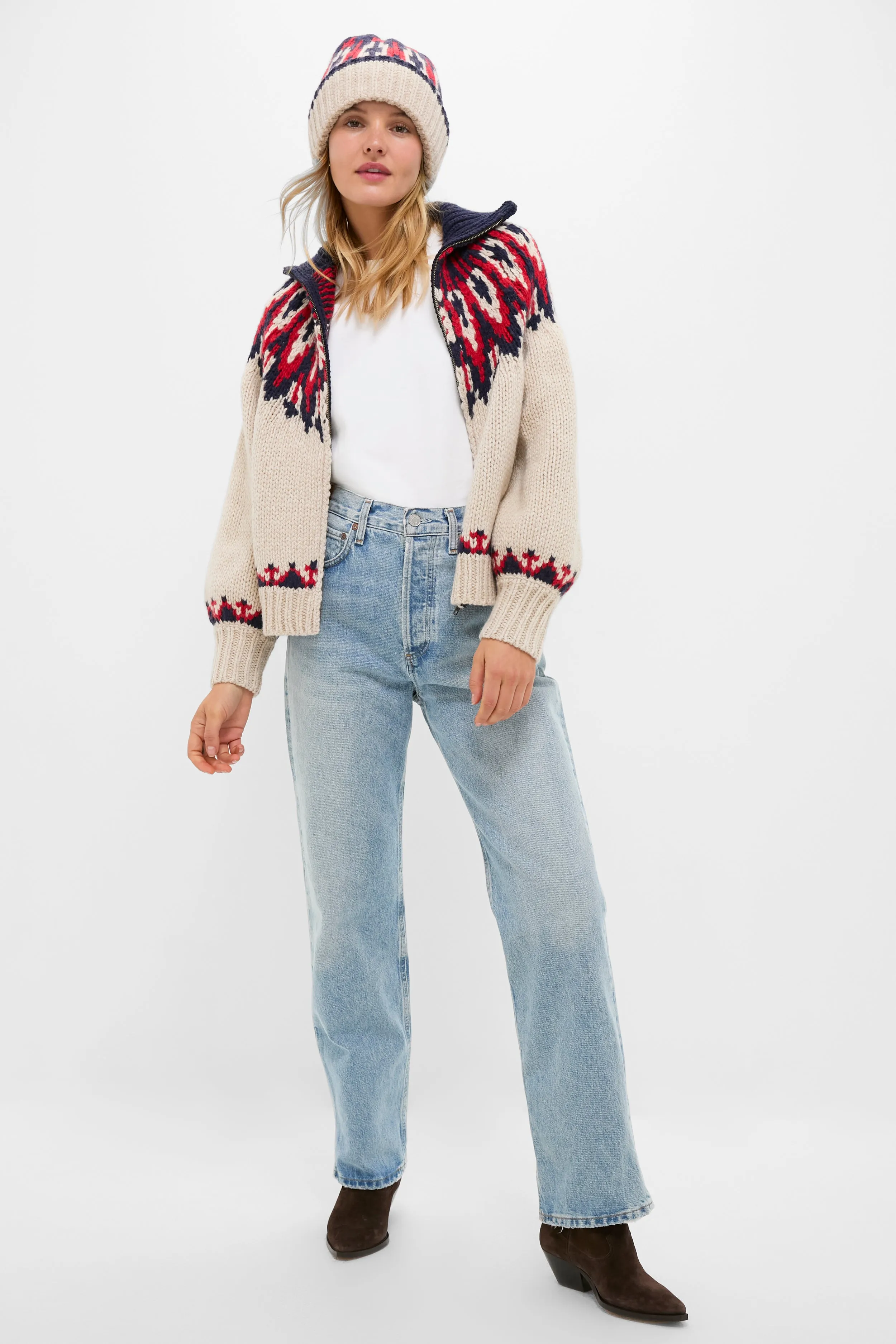 Glacier Fair Isle The Nordic Beanie sold by Tuckernuck product image thumbnail 3