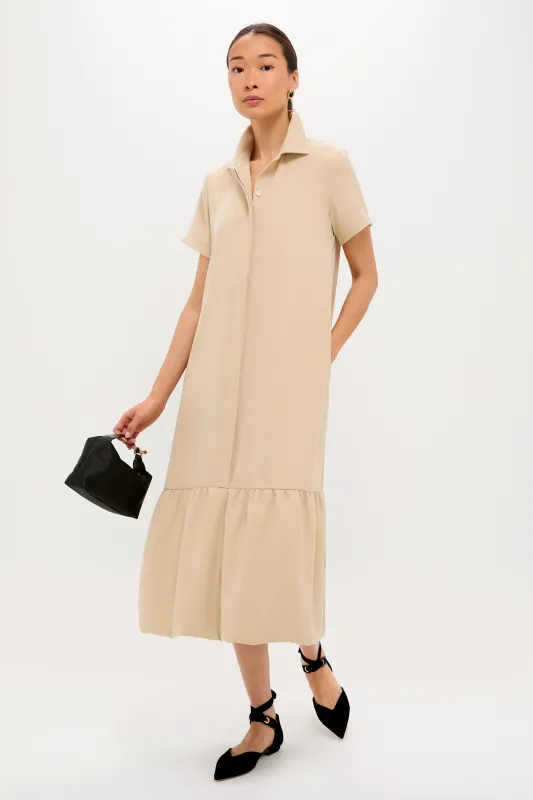 Gold Martine Bubble Maxi Dress sold by Tuckernuck