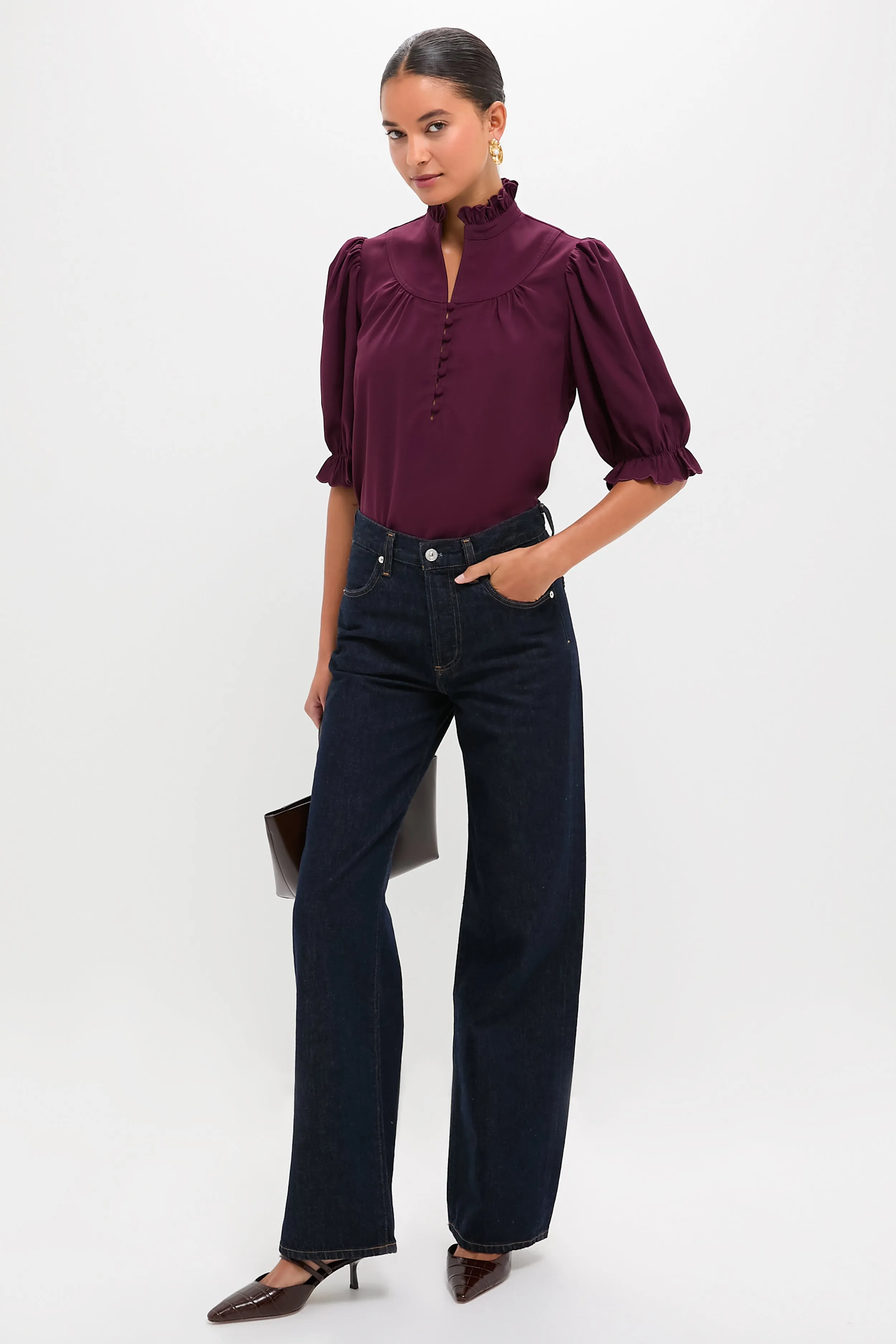 Winetasting Selena Blouse sold by Tuckernuck product image thumbnail 2