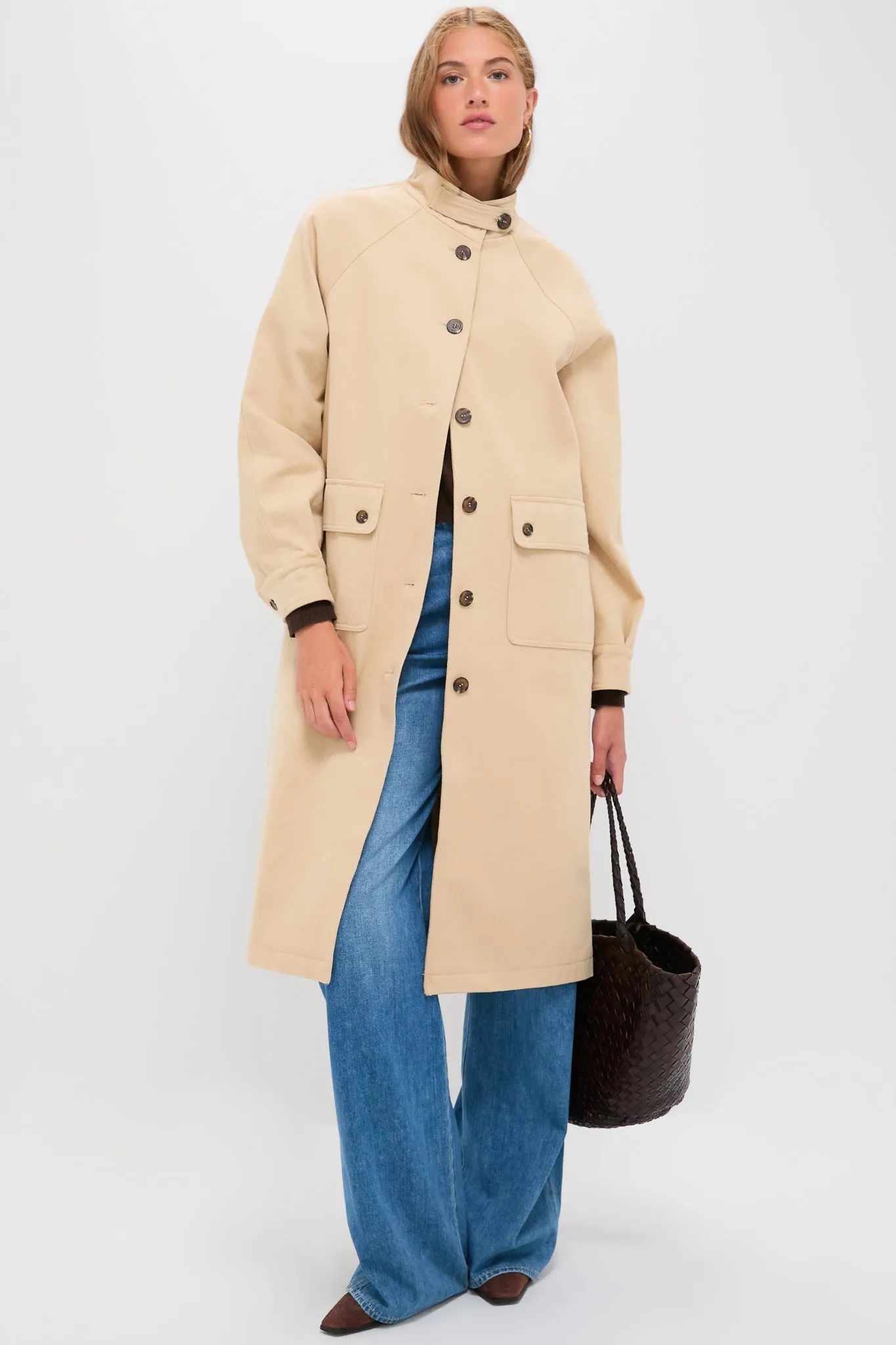 Beige and Navy Oakley Coat sold by Tuckernuck product image thumbnail 2