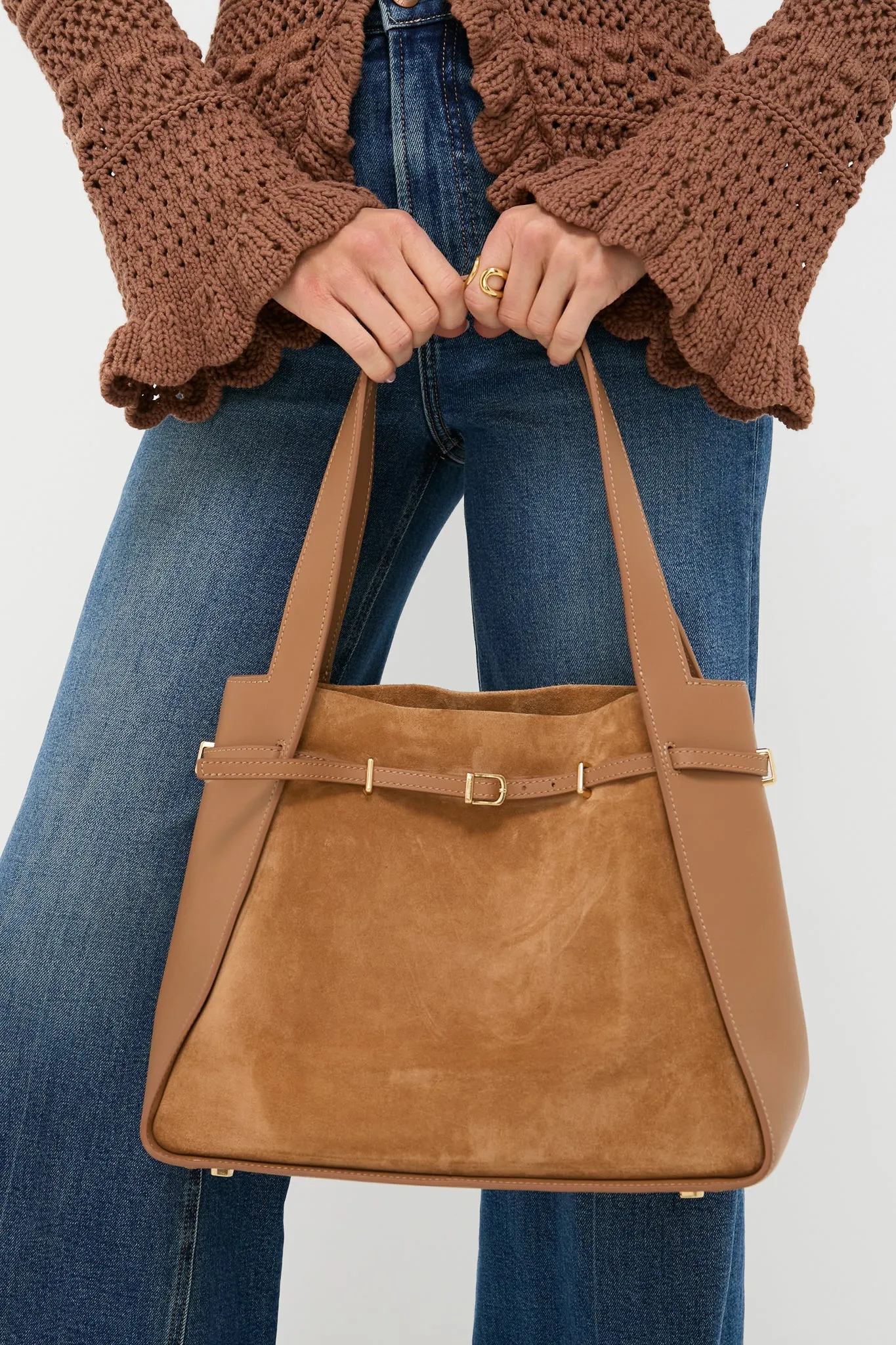 Camel Cleo Suede Tote sold by Tuckernuck product image thumbnail 2