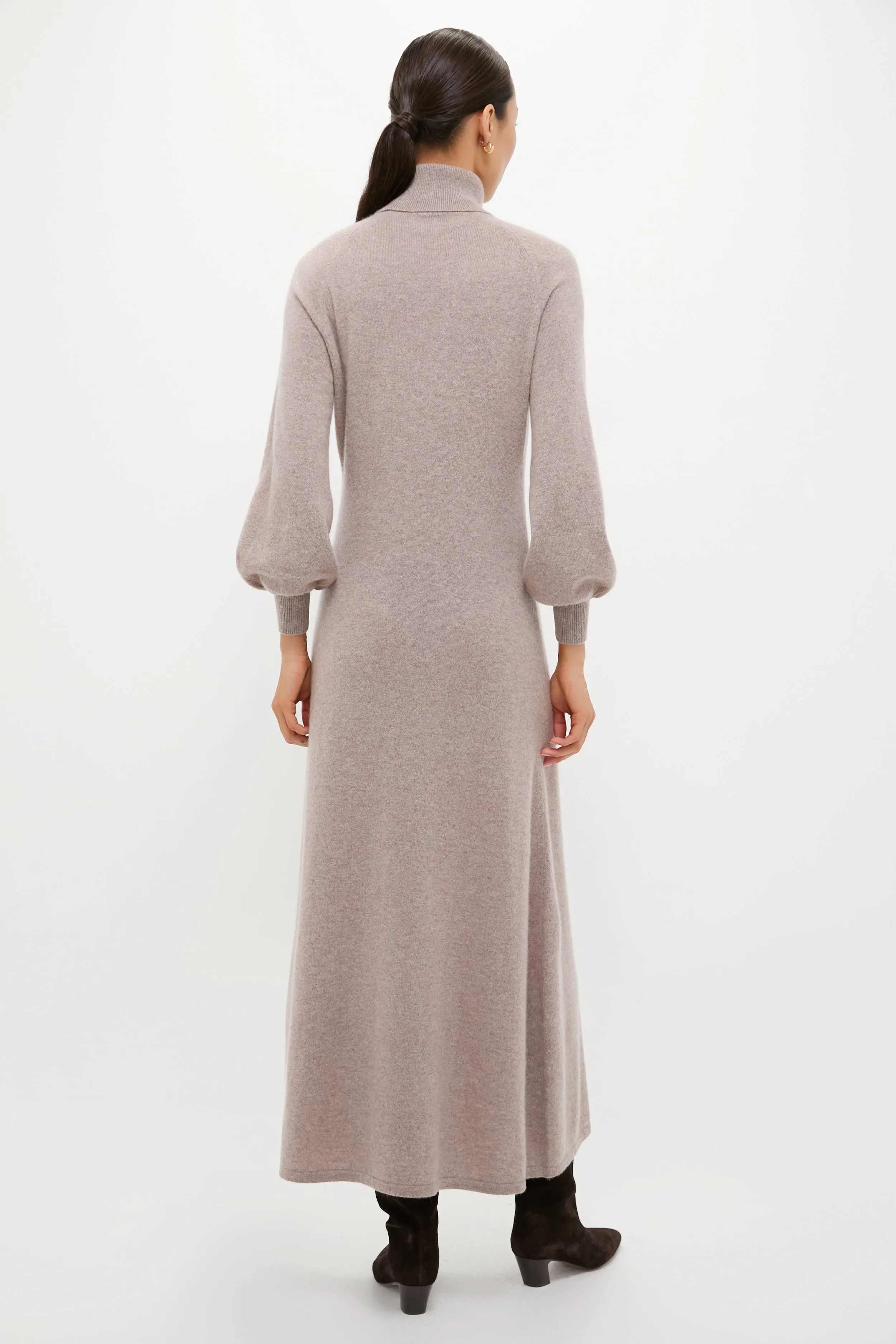 Wheat Cashmere Turtleneck Midi Dress sold by Tuckernuck product image thumbnail 4