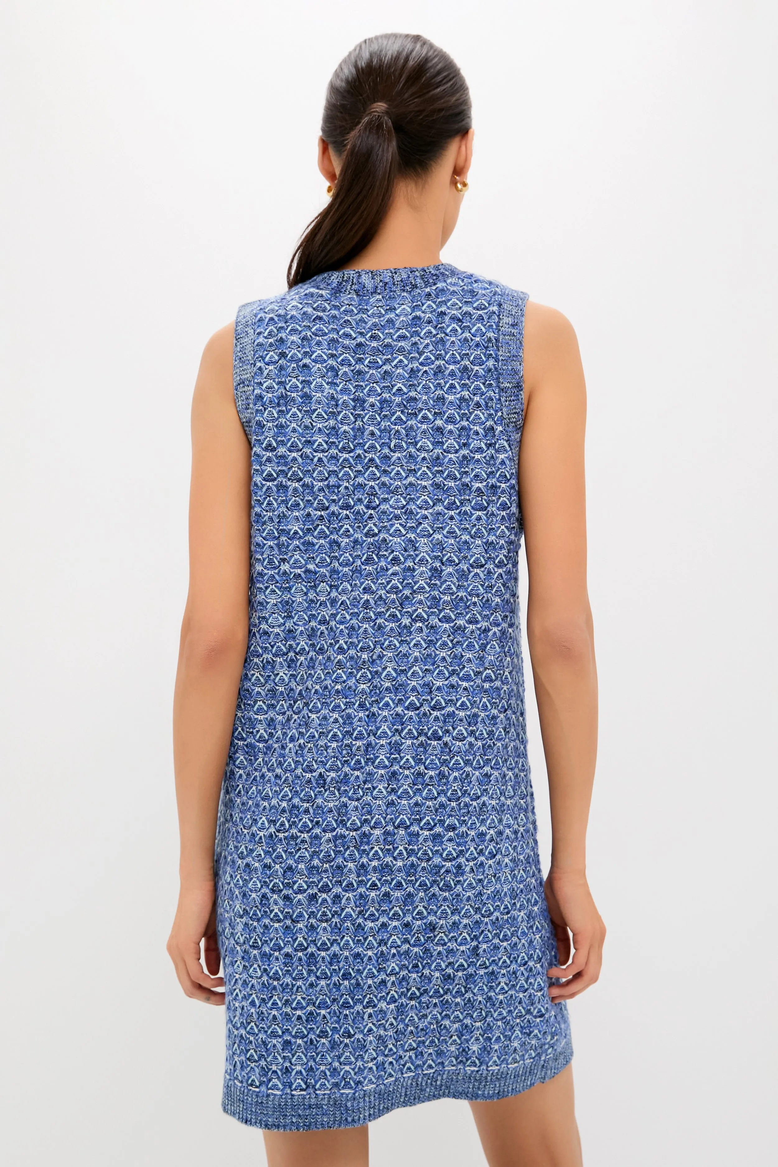 Blue Knit Marie Dress sold by Tuckernuck product image thumbnail 3