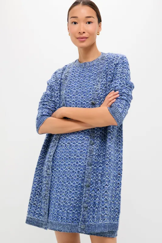Blue Knit Liv Cardigan sold by Tuckernuck