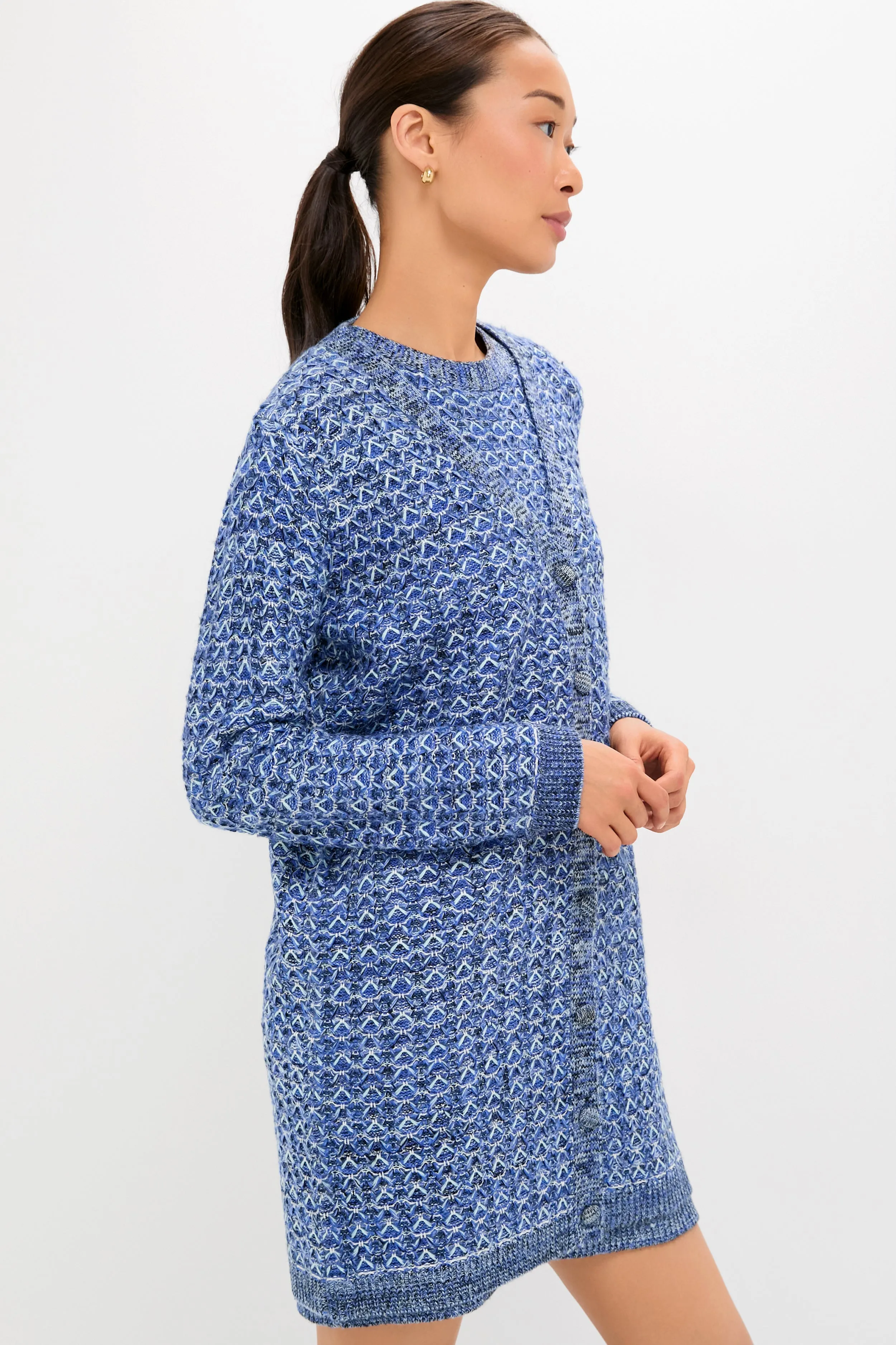 Blue Knit Liv Cardigan sold by Tuckernuck product image thumbnail 3