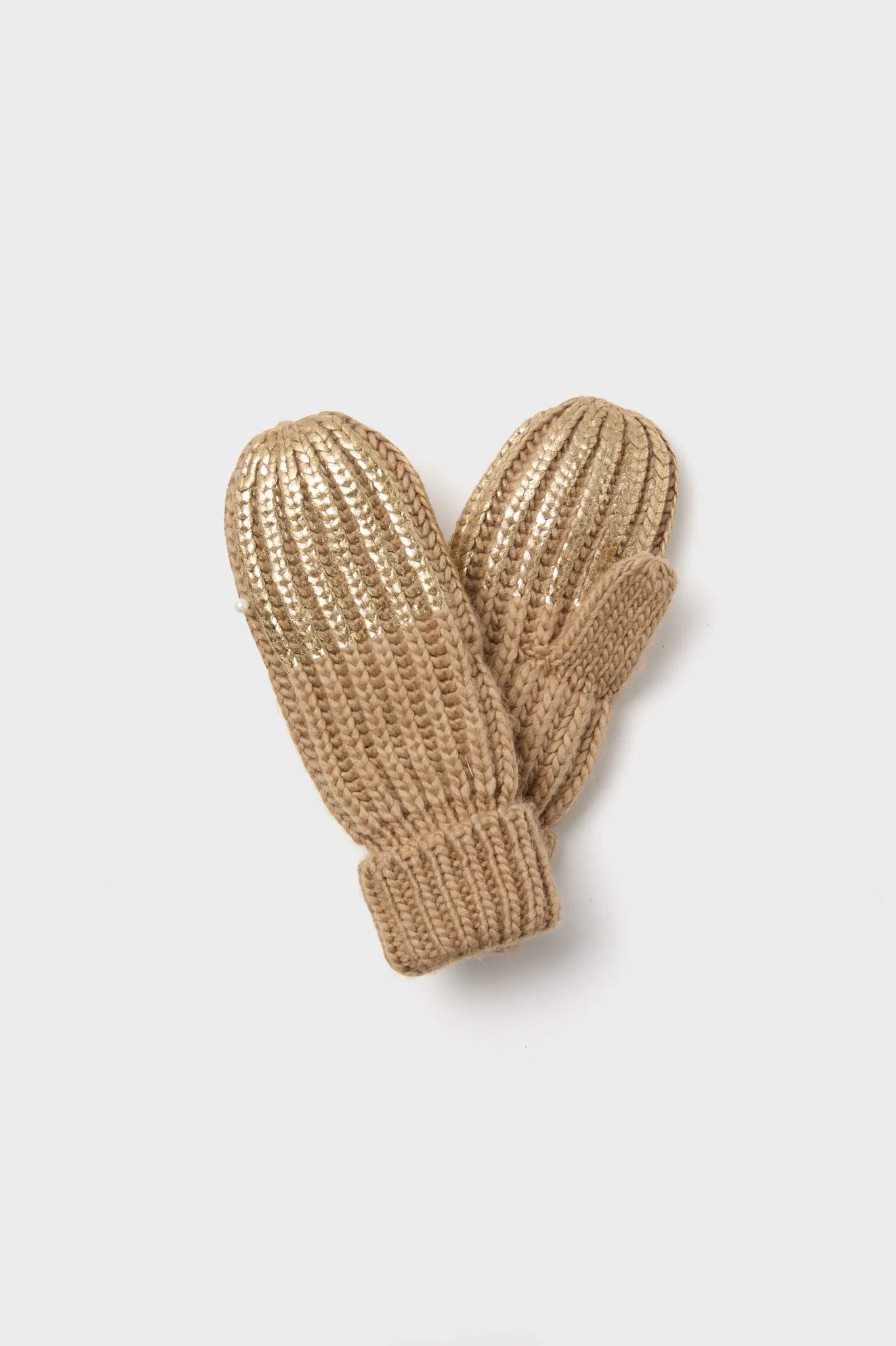 Gold Metallic Scarf and Mittens Set sold by Tuckernuck product image thumbnail 4