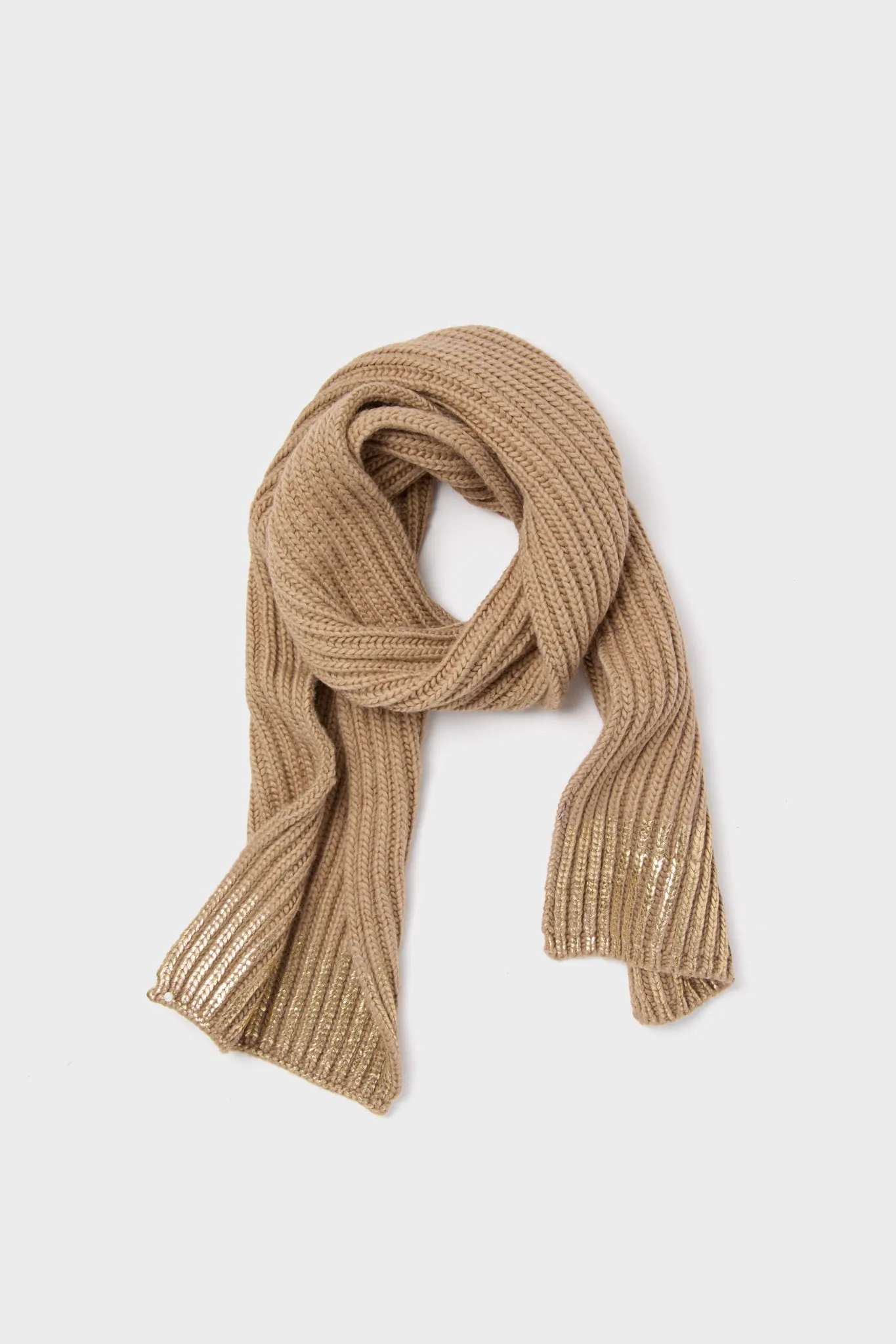 Gold Metallic Scarf and Mittens Set sold by Tuckernuck product image thumbnail 5