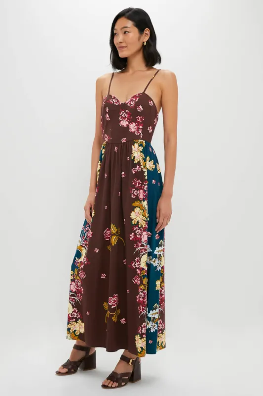 Chocolate Floral Mallory Midi Dress sold by Tuckernuck