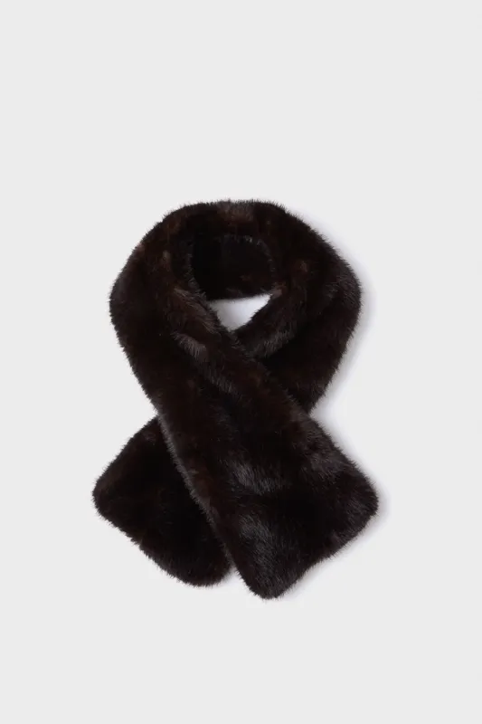 Brown Fur Scarf sold by Tuckernuck