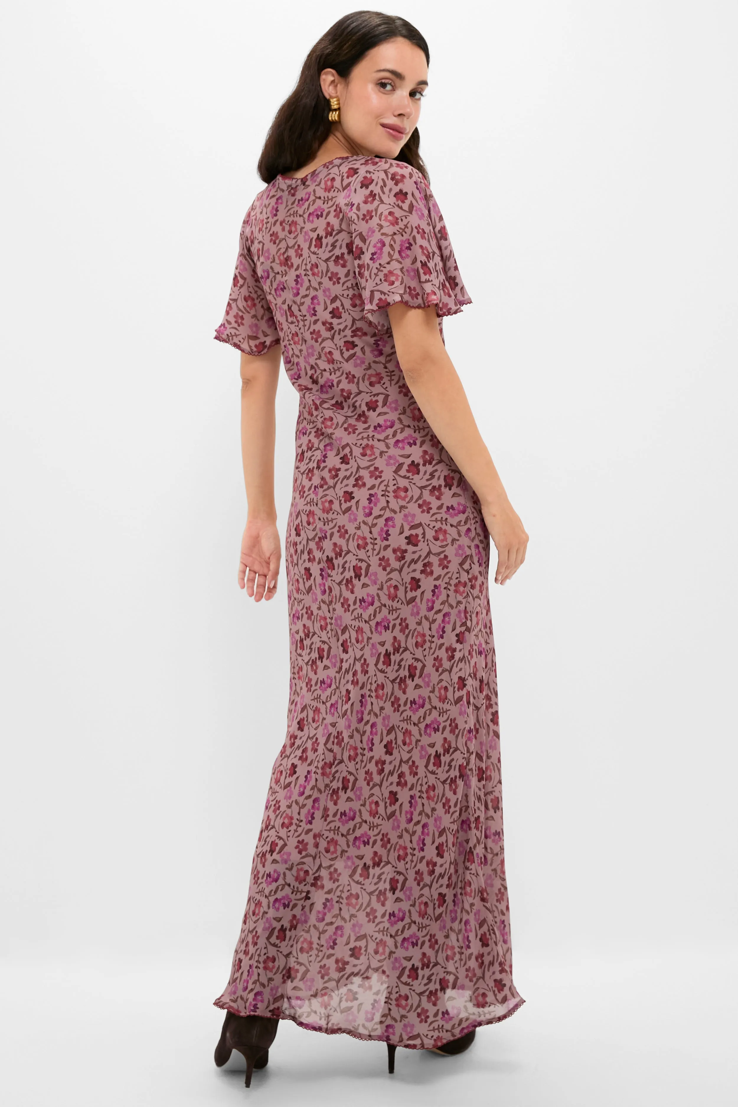 Twilight Mauve Floral Mirabelle Dress sold by Tuckernuck product image thumbnail 4