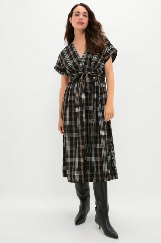 Black Multi Plaid Carolina Dress made by Hatch