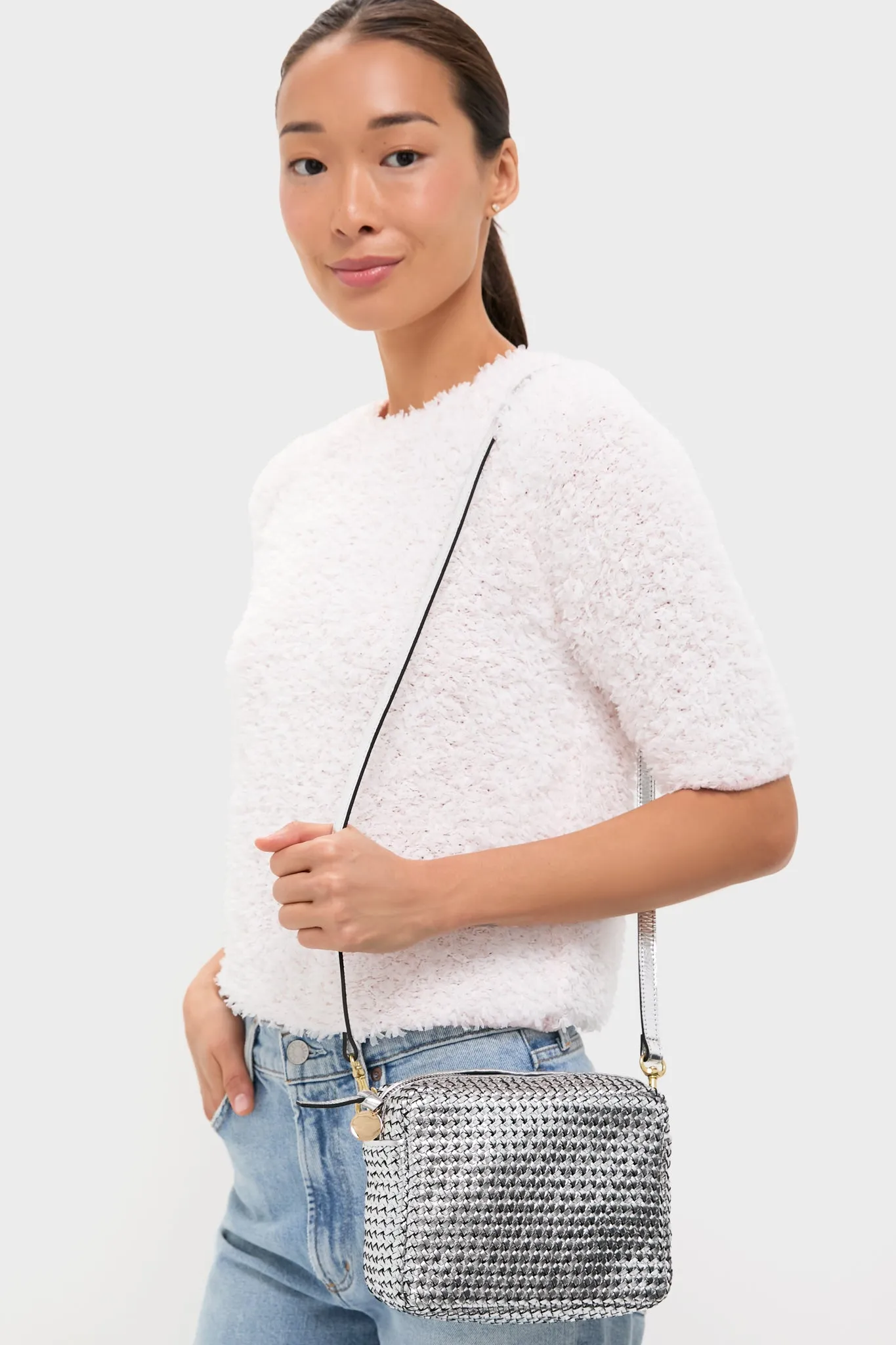 Silver Woven Etoile Midi Sac sold by Tuckernuck product image thumbnail 3