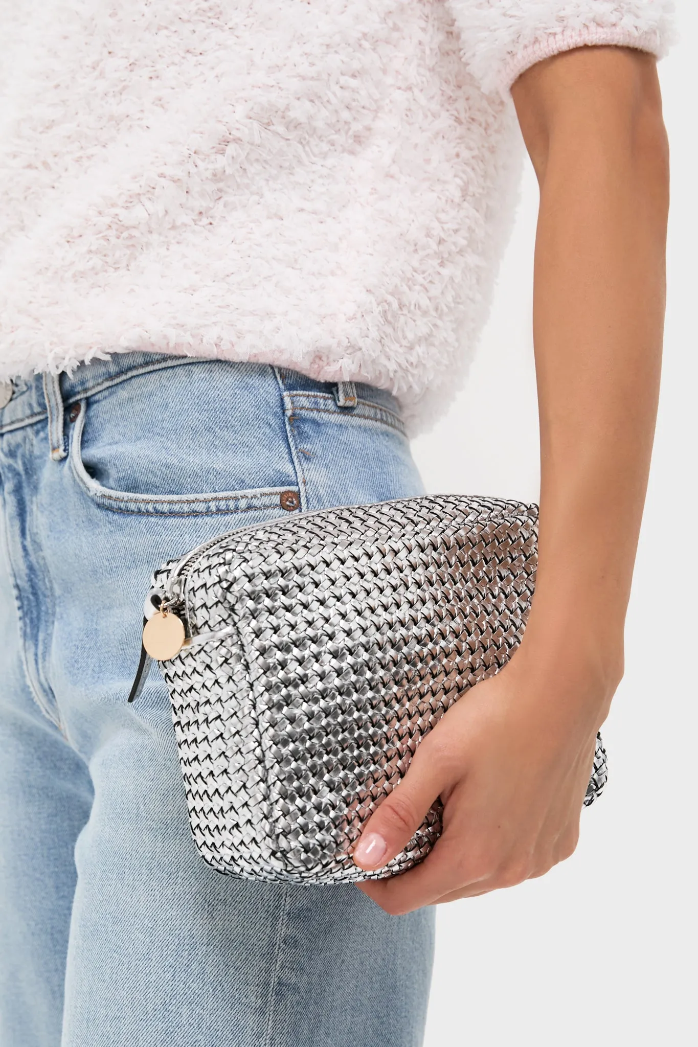 Silver Woven Etoile Midi Sac sold by Tuckernuck product image thumbnail 2