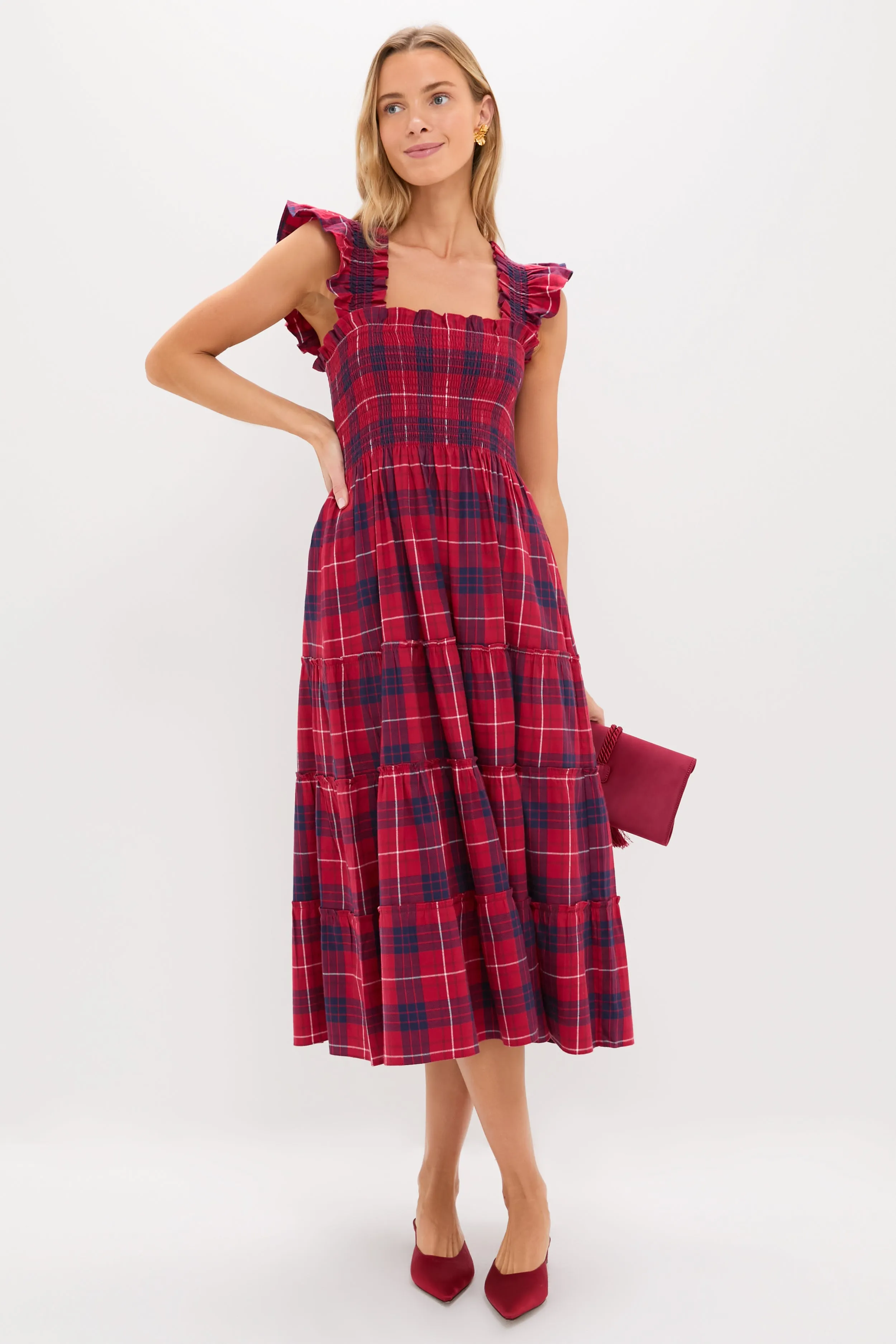 Cherry Tartan Ellie Nap Dress sold by Tuckernuck product image thumbnail 2