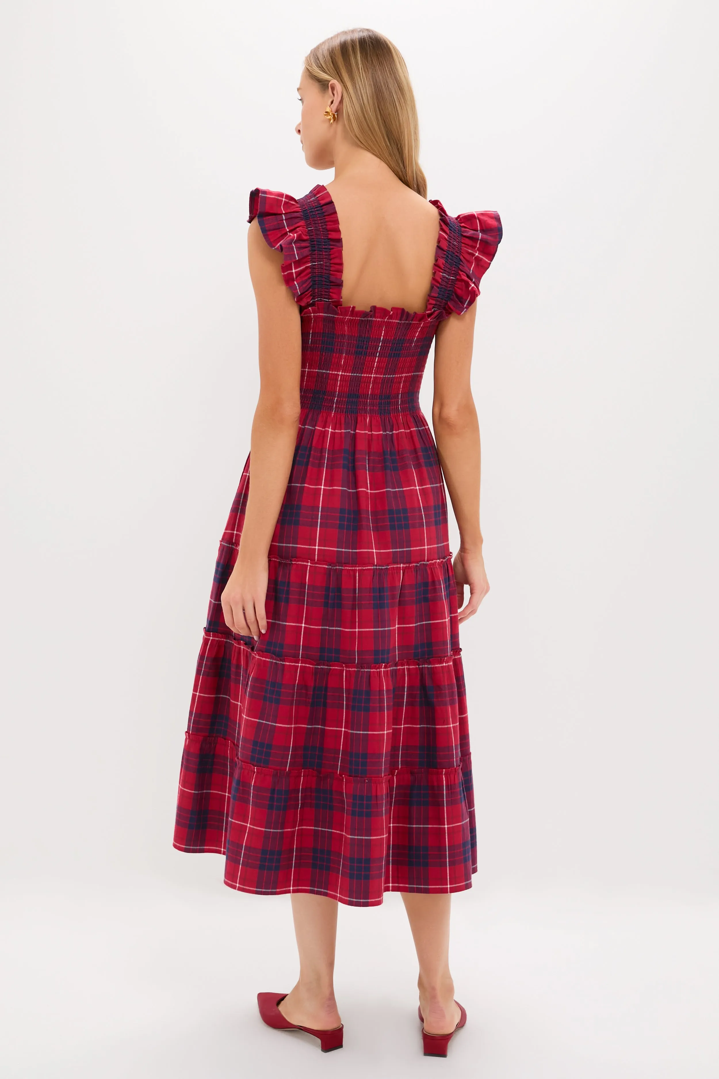 Cherry Tartan Ellie Nap Dress sold by Tuckernuck product image thumbnail 4