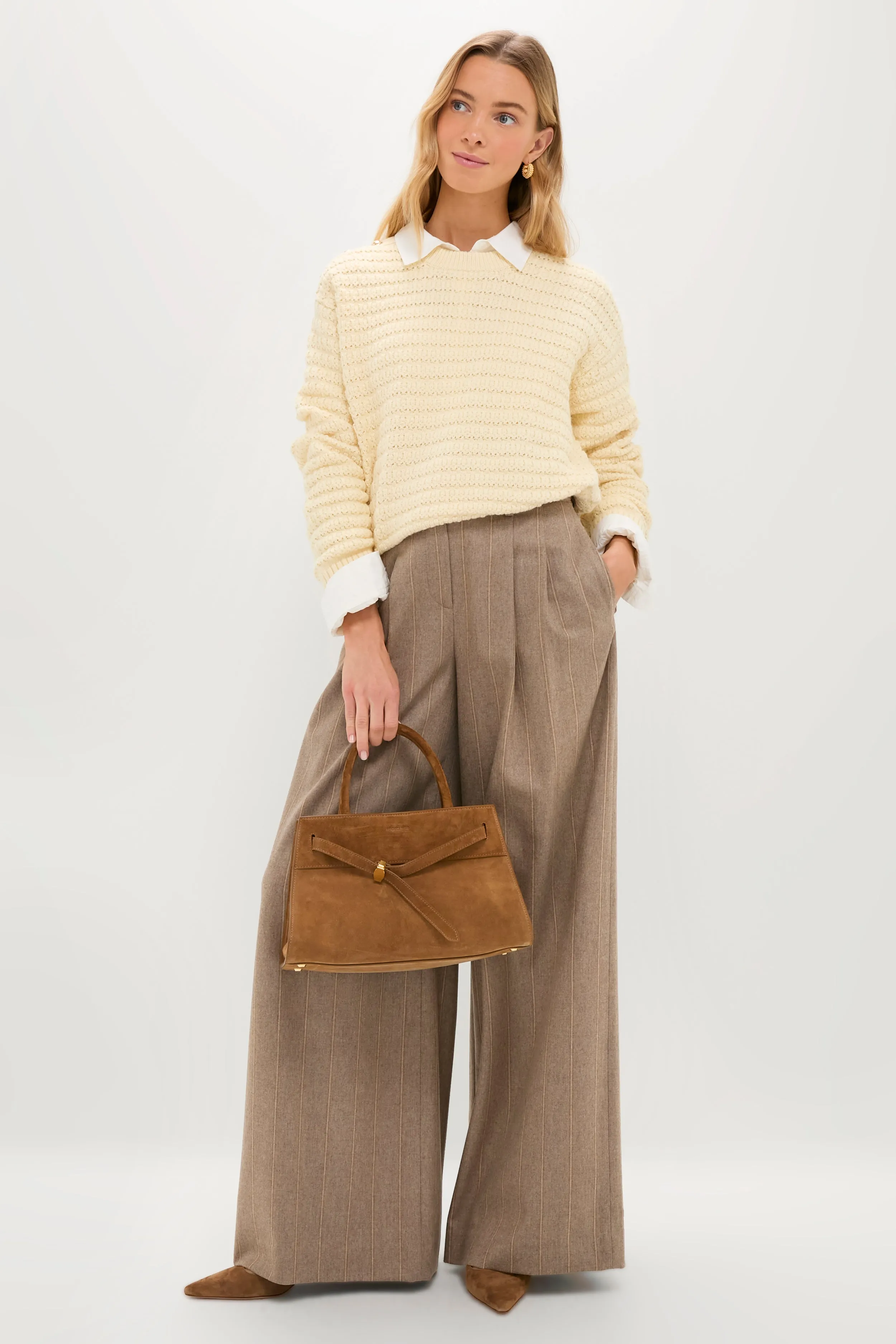 Cloud Cream Cotton Wool Stripe Sweater sold by Tuckernuck product image thumbnail 2