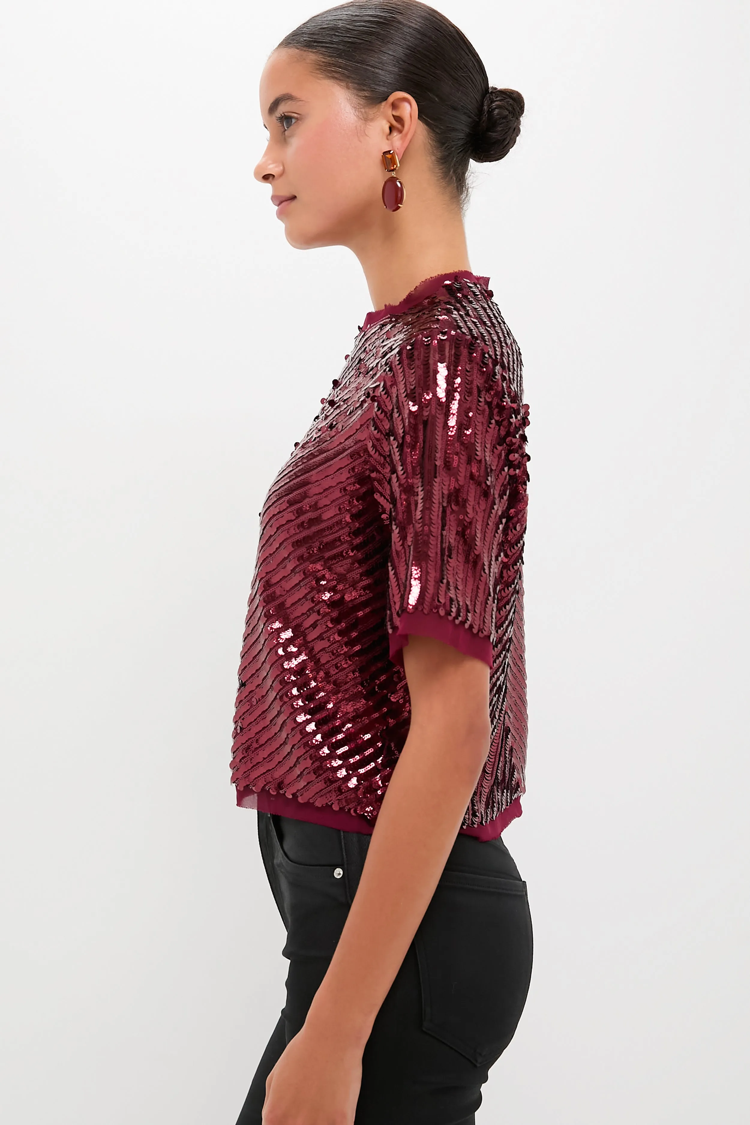 Mulberry Sequin Pixie Top sold by Tuckernuck product image thumbnail 3