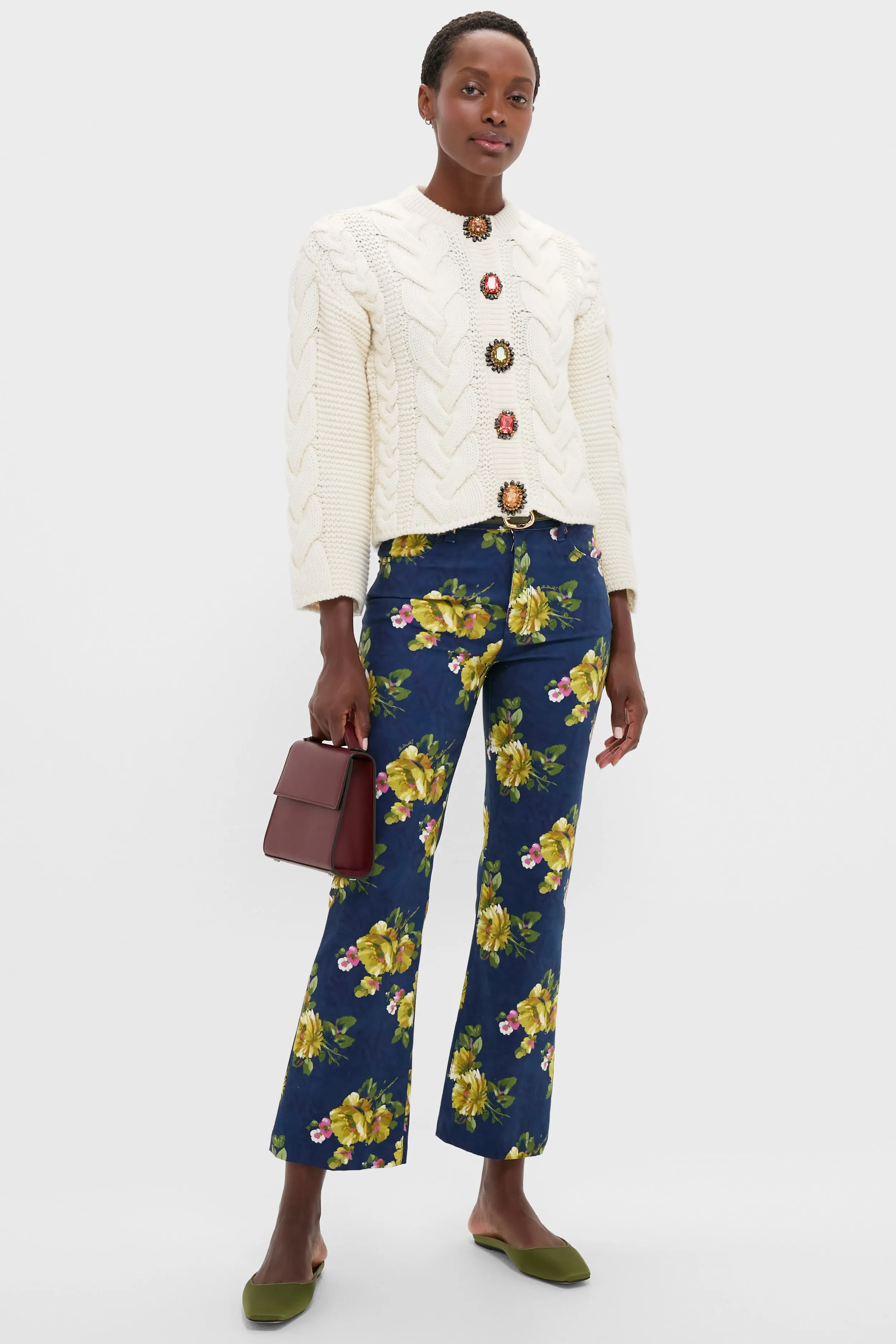 Solid White Portrait Cardigan sold by Tuckernuck product image thumbnail 2