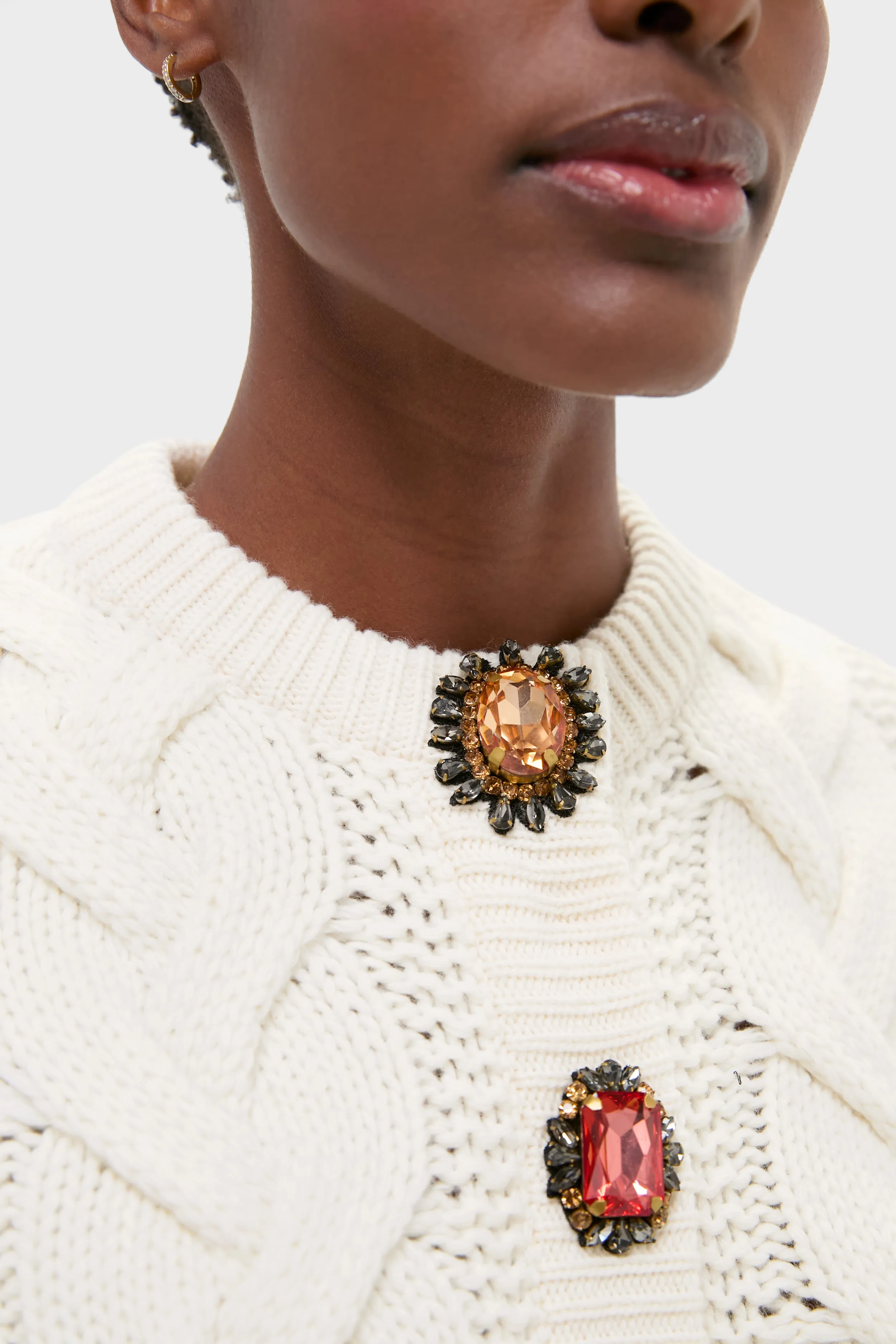 Solid White Portrait Cardigan sold by Tuckernuck product image thumbnail 5