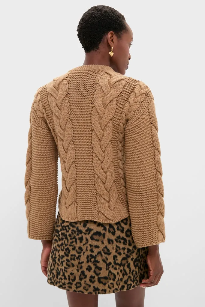 Solid Brown Portrait Cardigan sold by Tuckernuck product image thumbnail 4