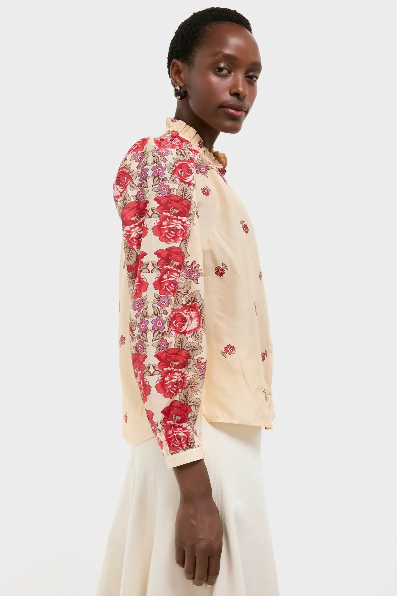 White Rosebush Annabel Shirt sold by Tuckernuck product image thumbnail 3