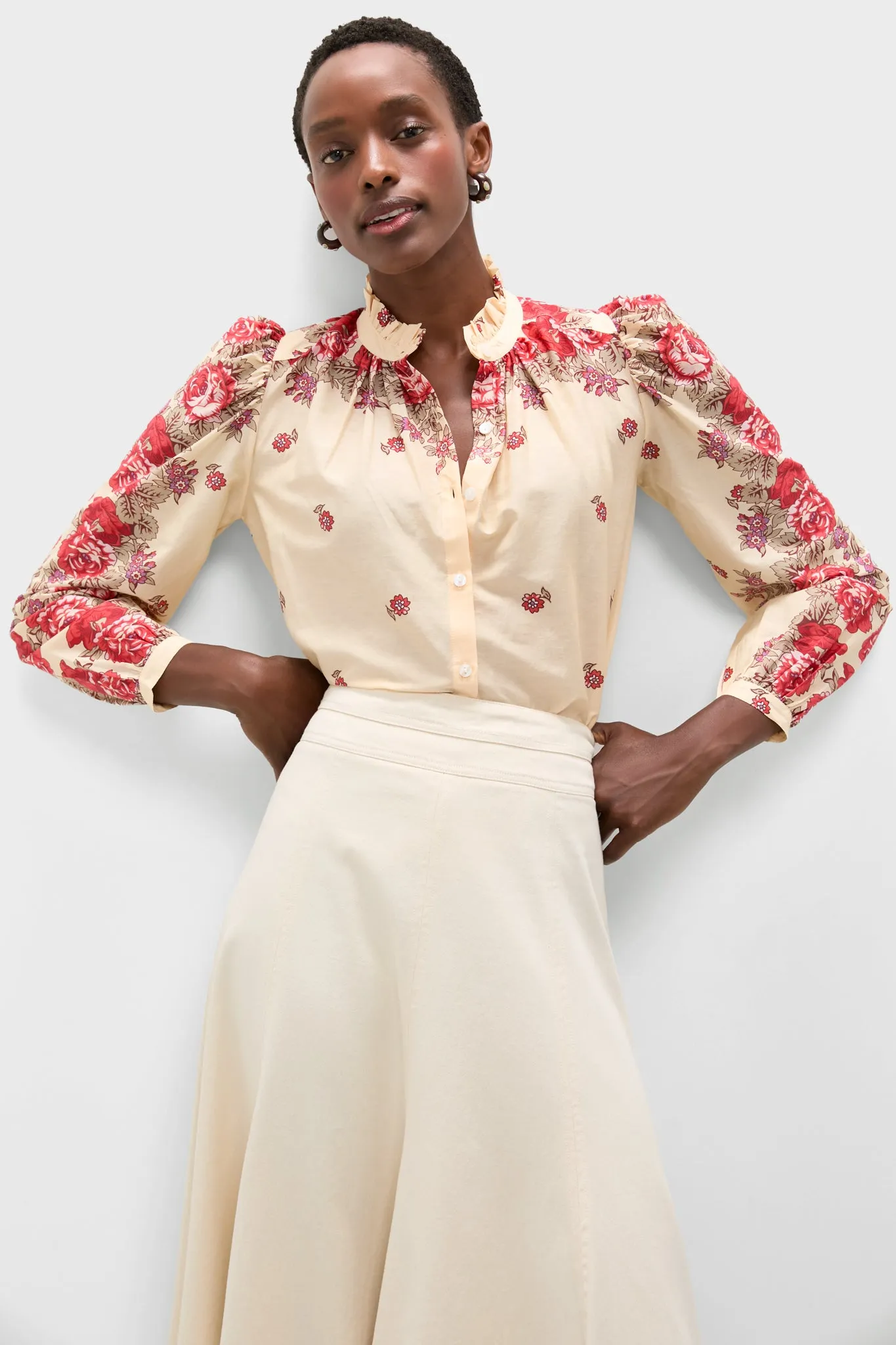 White Rosebush Annabel Shirt sold by Tuckernuck product image thumbnail 5