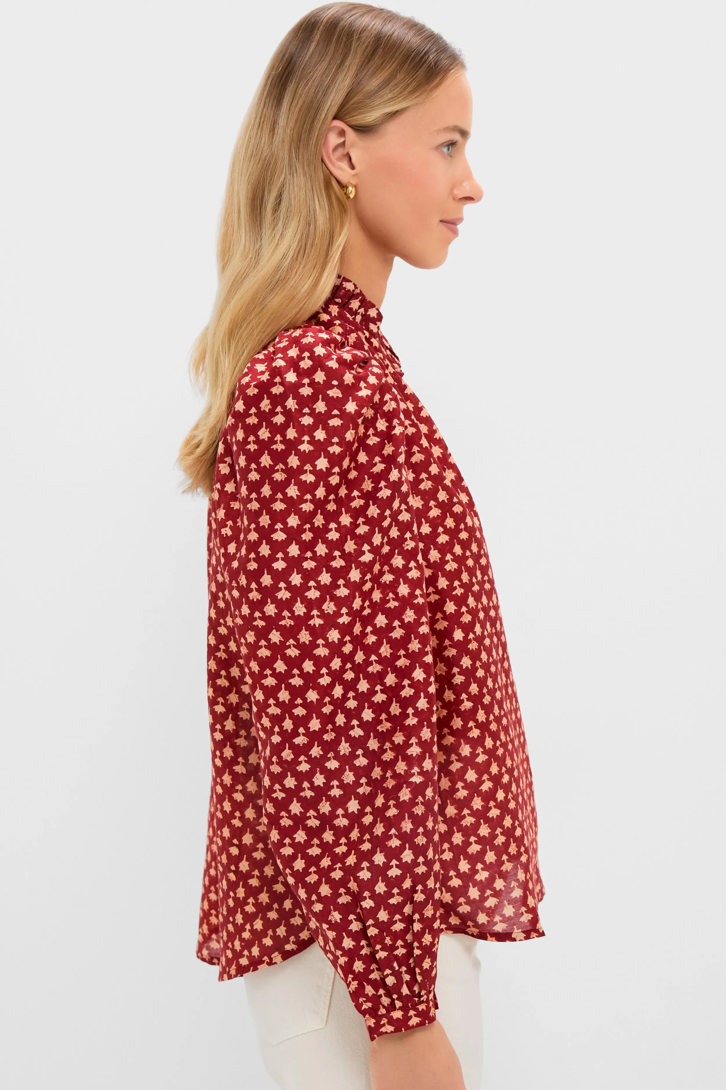 Red Mahogany Annabel Bhutti Shirt sold by Tuckernuck product image thumbnail 3