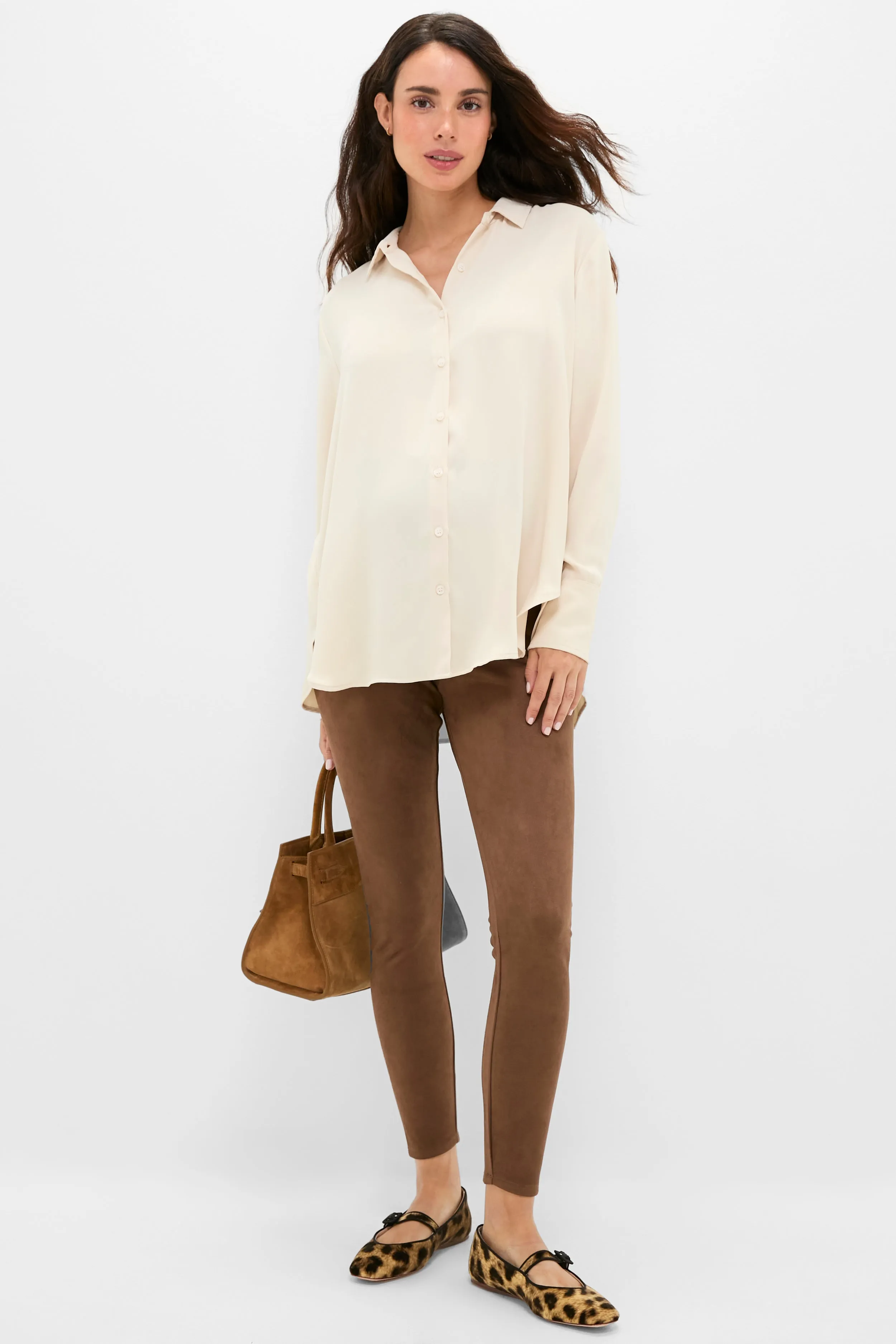 Carafe Vegan Stretch Suede Before During and After Legging sold by Tuckernuck product image thumbnail 2