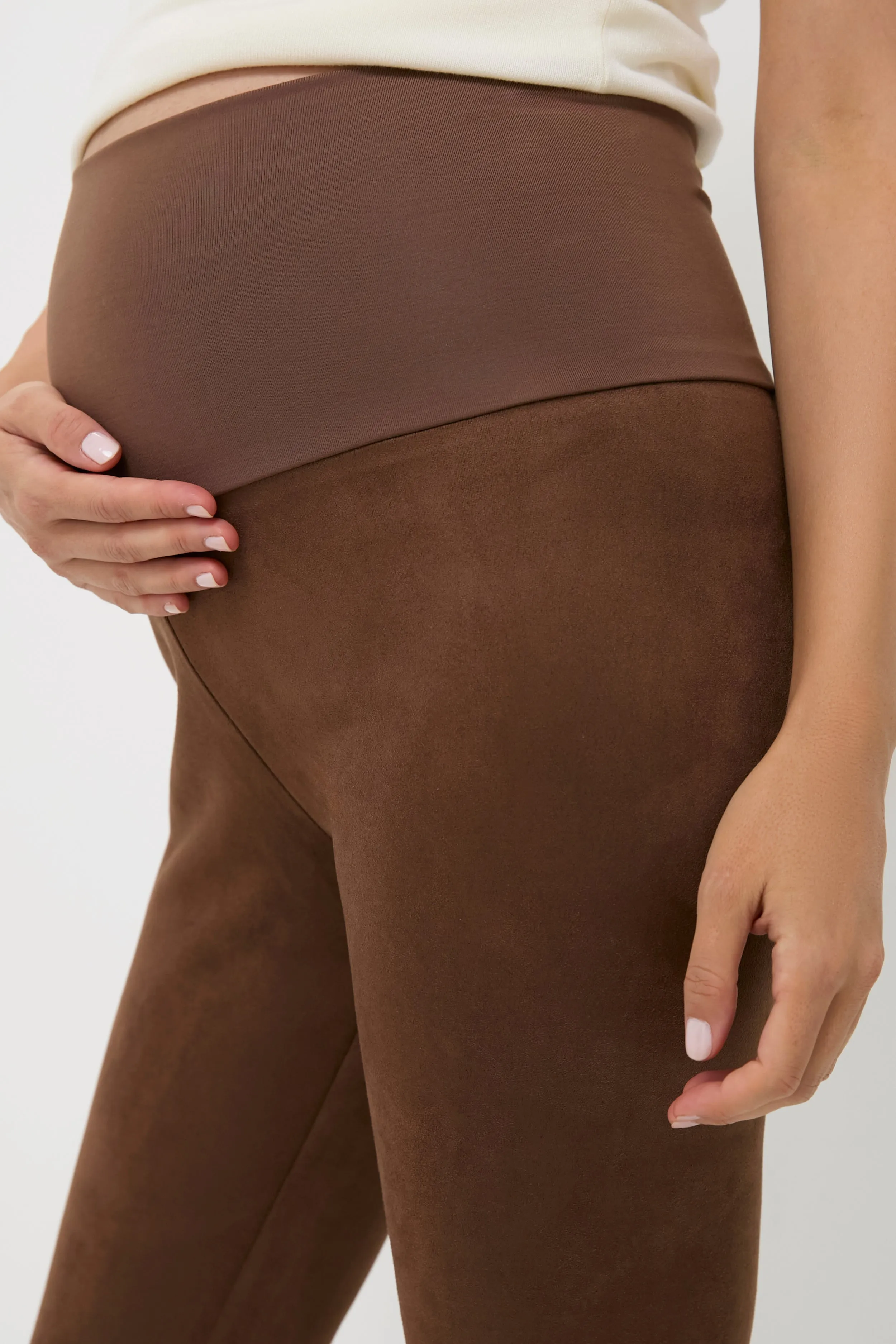 Carafe Vegan Stretch Suede Before During and After Legging sold by Tuckernuck product image thumbnail 5