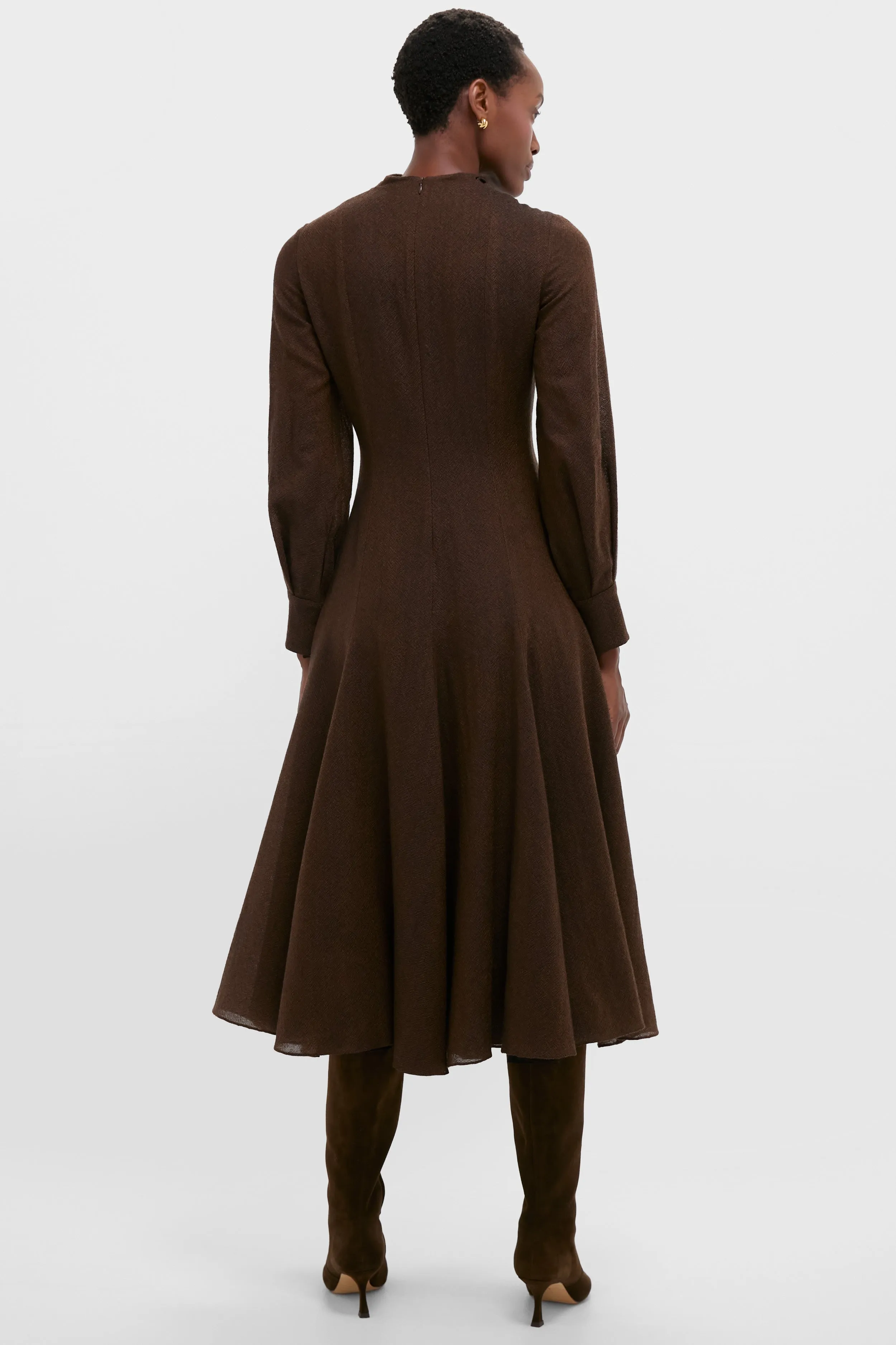 Cinnamon Avara Twill Wool Maxi Dress sold by Tuckernuck product image thumbnail 4