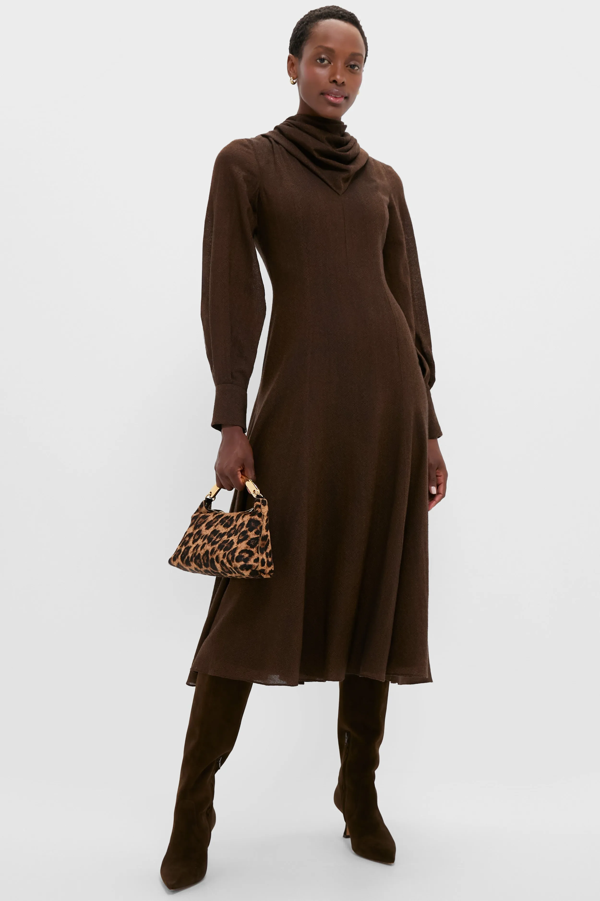 Cinnamon Avara Twill Wool Maxi Dress sold by Tuckernuck product image thumbnail 2