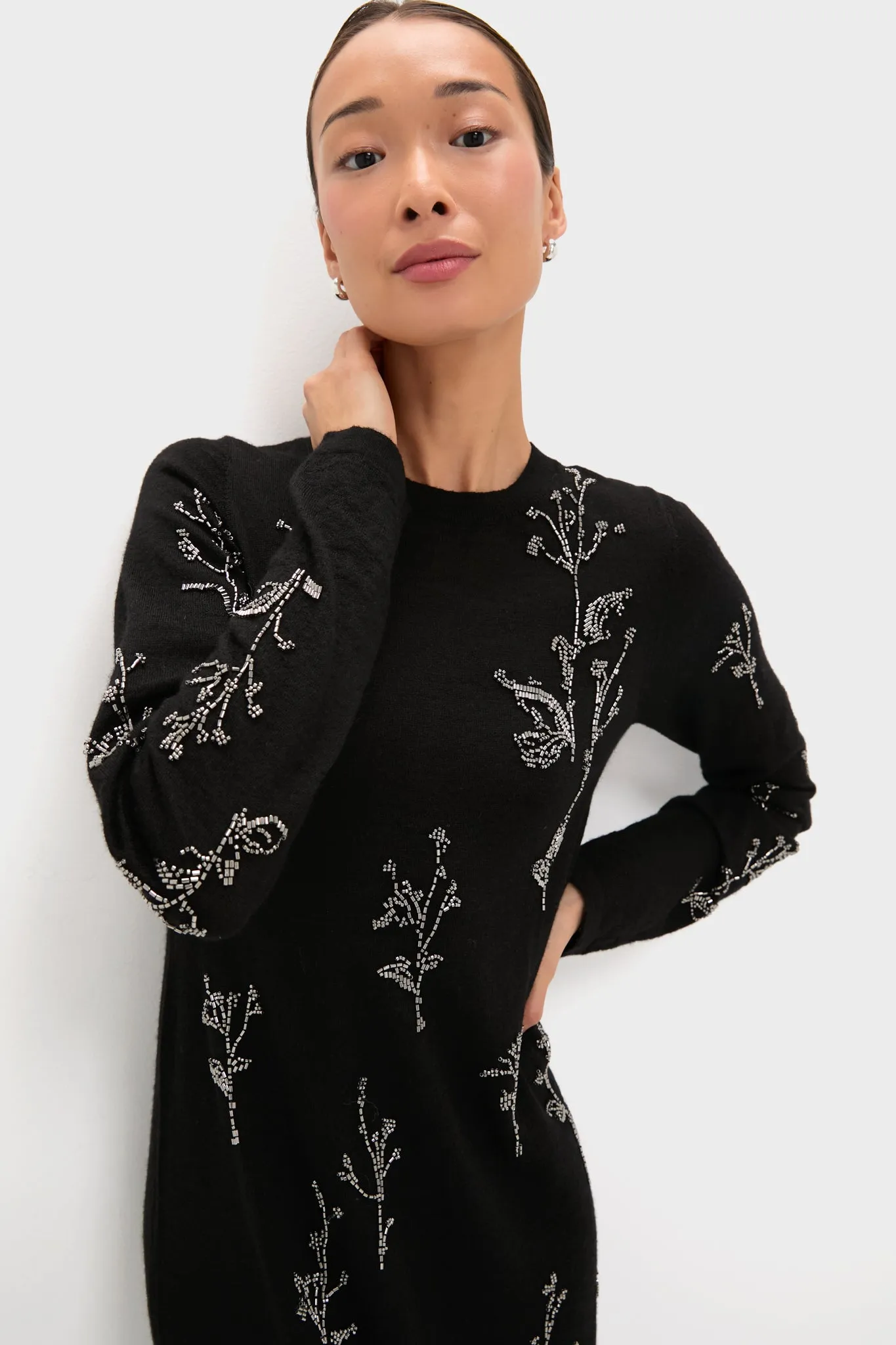 Black Bozka Long Sleeve Maxi Dress sold by Tuckernuck product image thumbnail 5