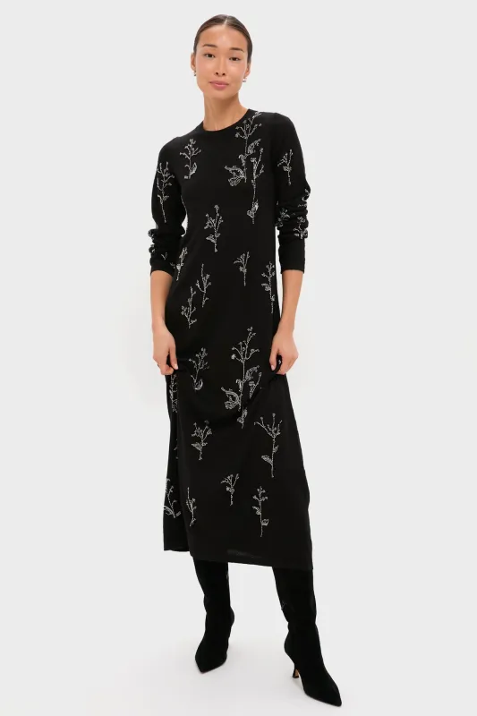 Black Bozka Long Sleeve Maxi Dress sold by Tuckernuck